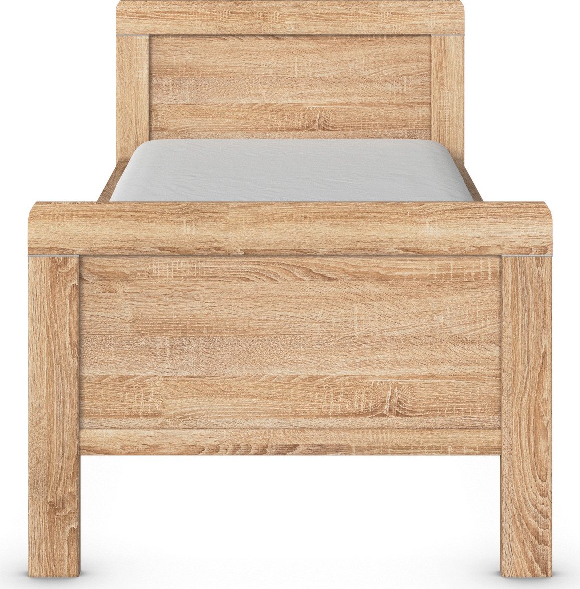 rauch Bed Eenpersoons Stollenbed EVELYN in comfortabele hoogte van houtmateriaal in elegante stijl made in germany