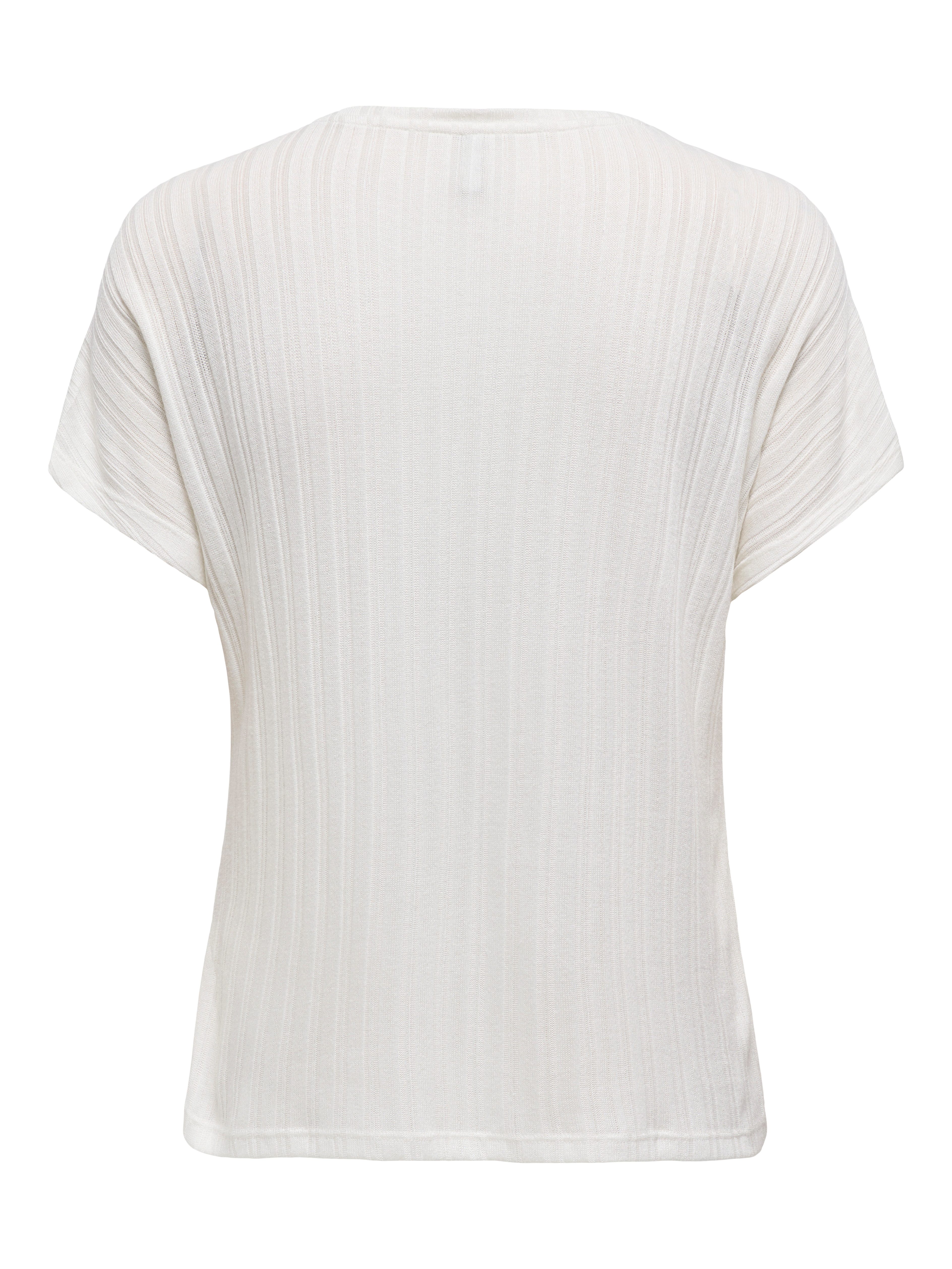 Only Shirt met korte mouwen ONLIRINA S/S O-NECK TOP JRS NOOS