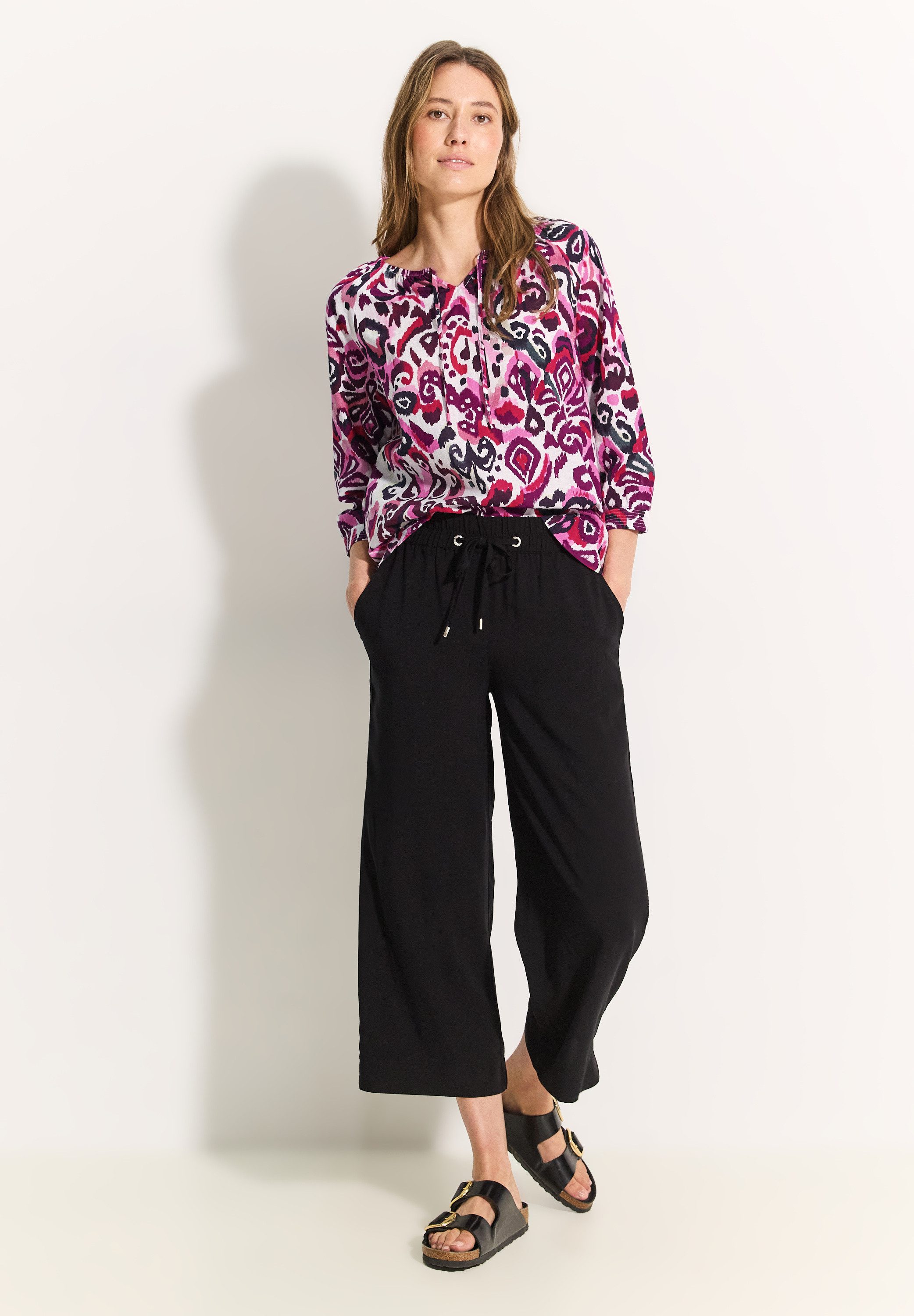 Cecil Blouse met lange mouwen met een langere achterkant