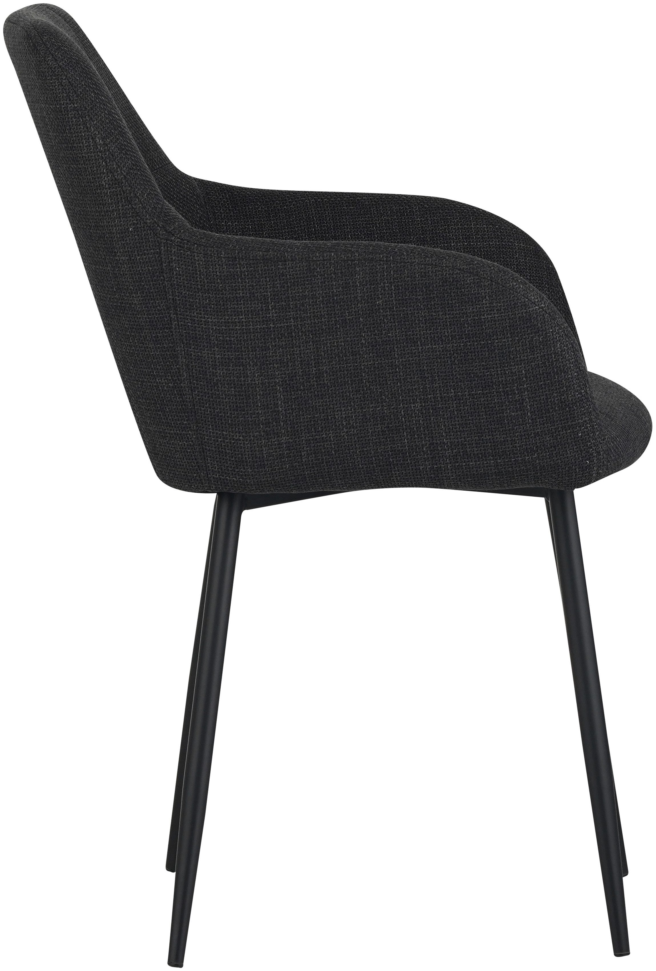 HELA Eethoek MOSEL Tafel 90x75 cm, ronde plaat, gesinterde steen, armleuningsstoel (3-delig)
