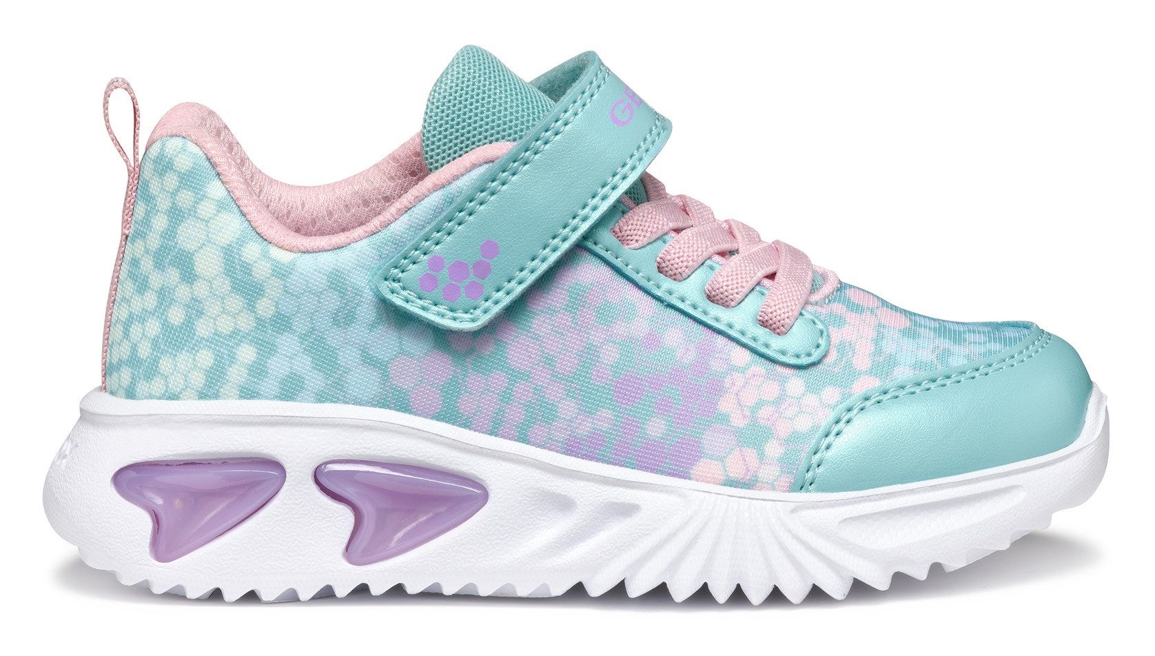 Geox Sneakers J ASSISTER GIRL knipperschoen , lage schoen, klittenbandschoen met textielvoering