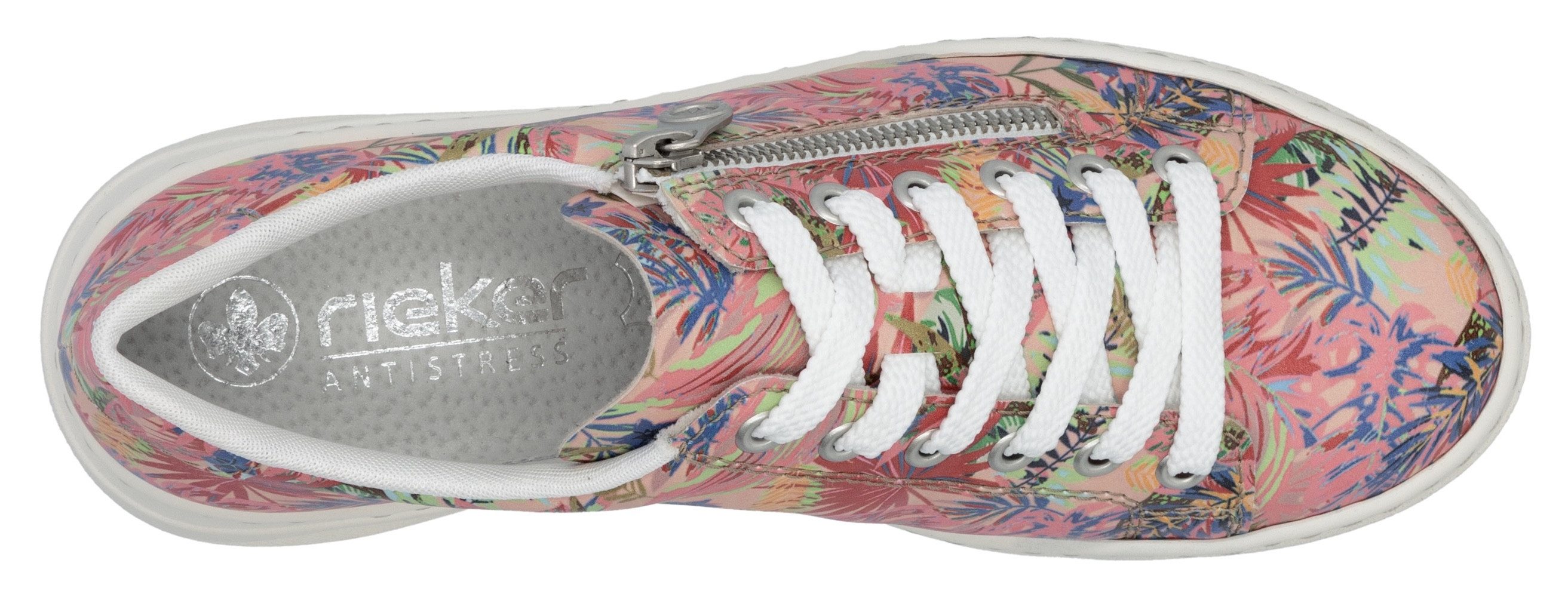 Rieker Plateausneakers , veterschoenen, lage schoen, vrijetijdsschoen met rieker air uitrusting