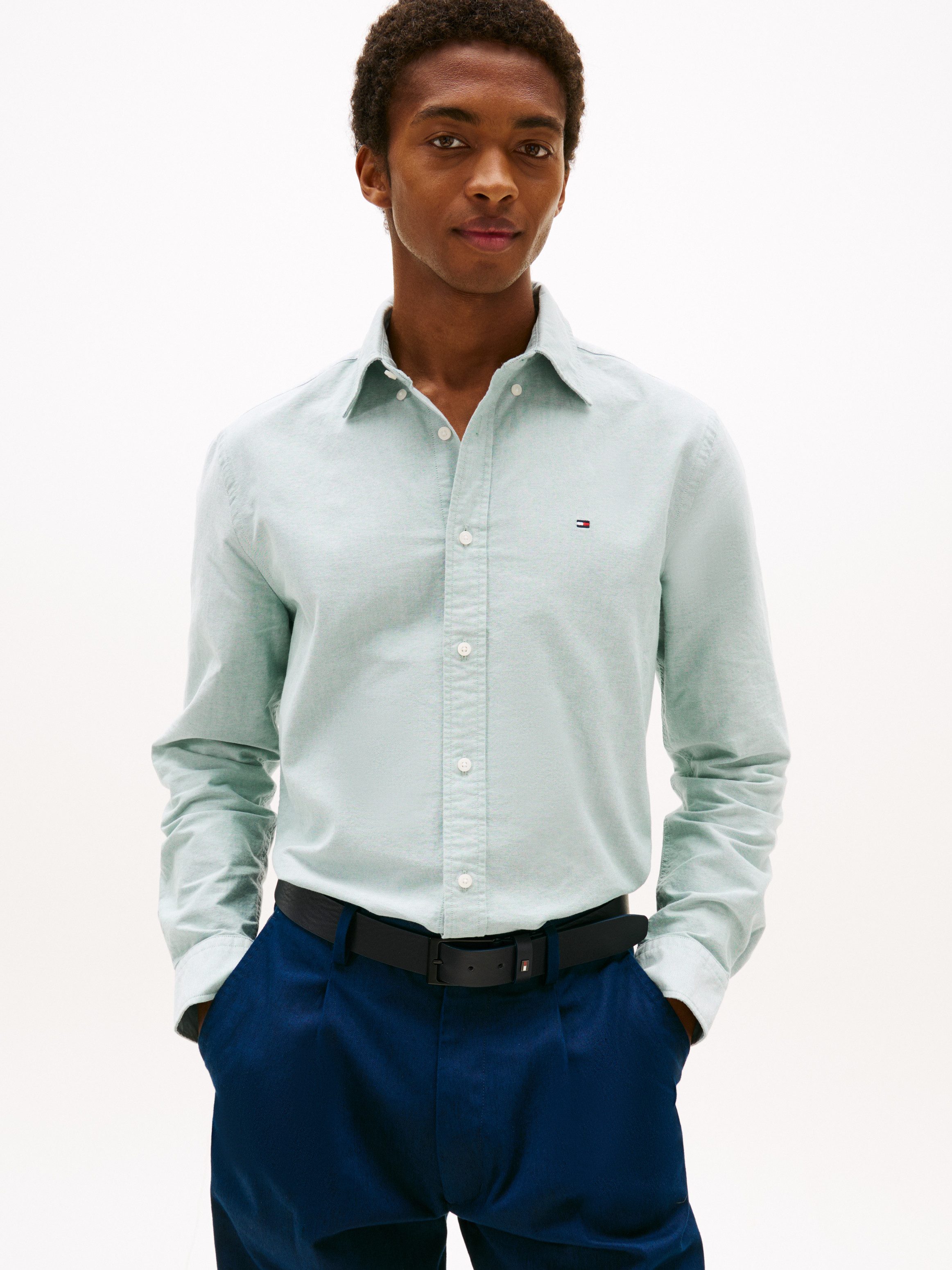 Tommy Hilfiger Overhemd met lange mouwen SOLID HERITAGE OXFORD RF SHIRT