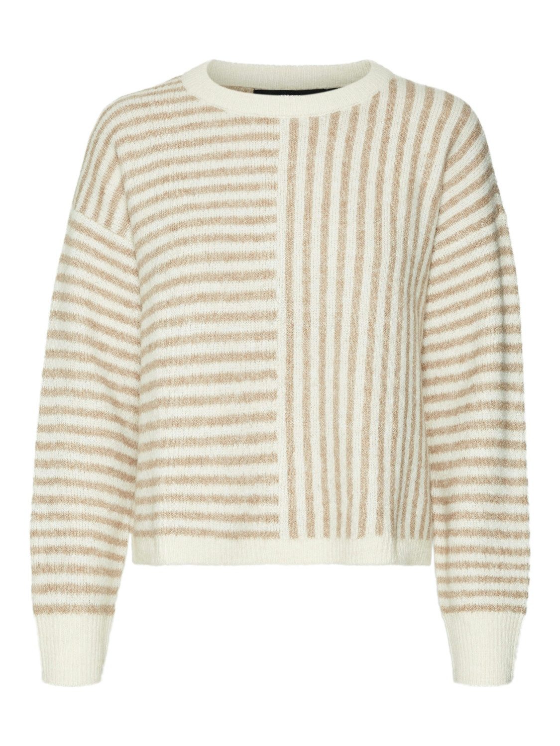 Vero Moda Gebreide trui VMURANUS LS ONECK CROPPED PULLOVER GA BF