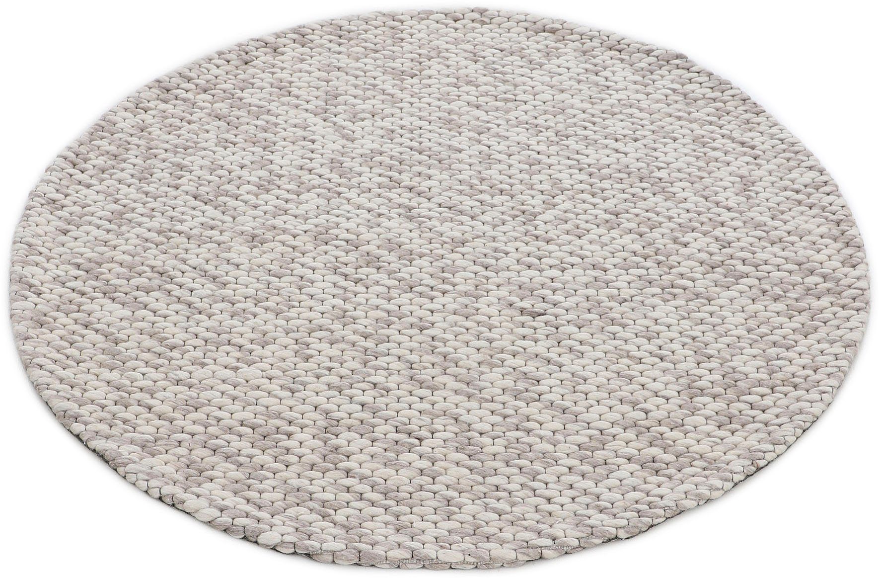 carpetfine Wollen kleed Sina grove structuur, tijdloos design, 100% wol, woonkamer