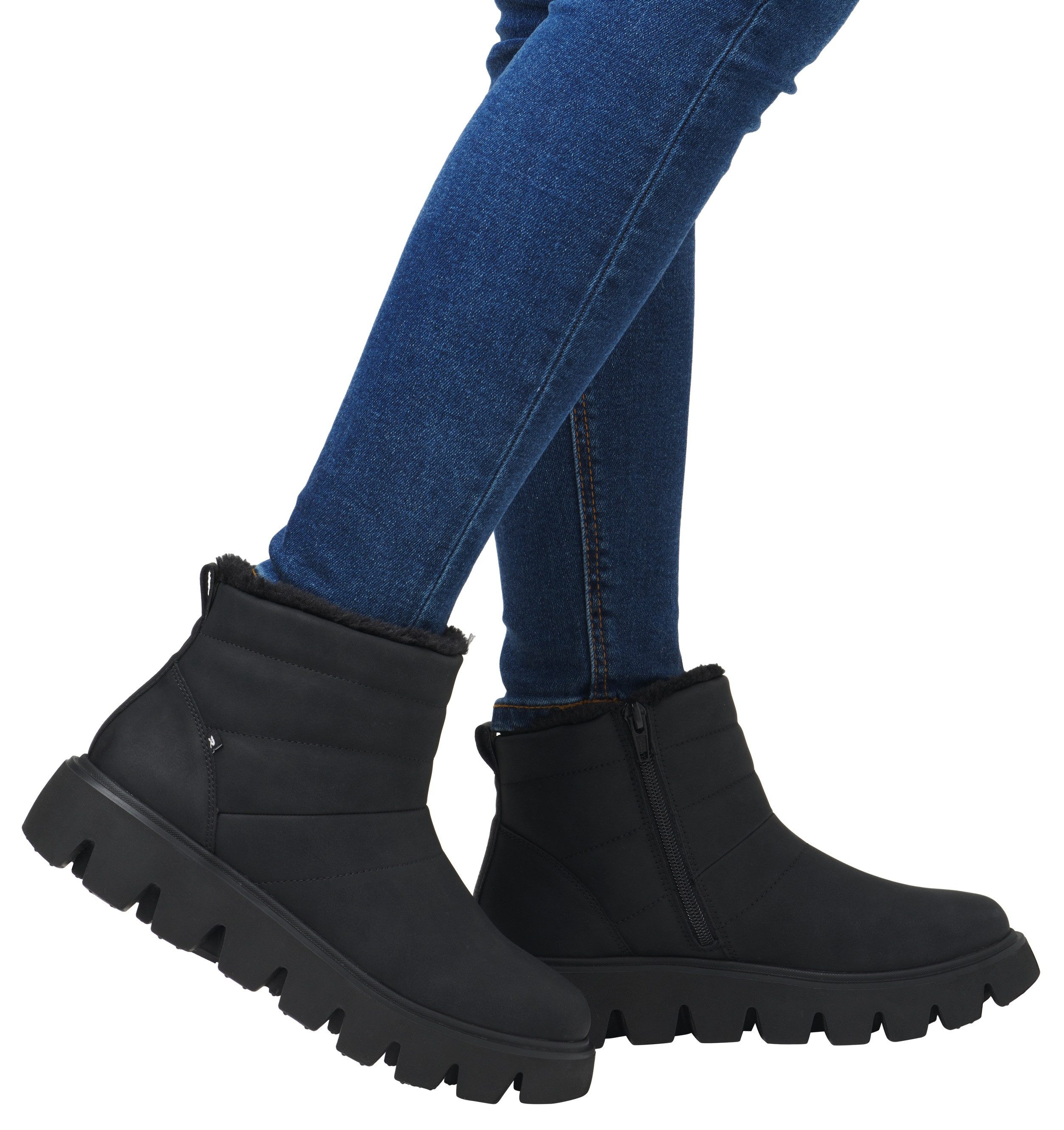 Rieker EVOLUTION Winterlaarzen , instappers, enkellaars met uitneembare zachte binnenzool