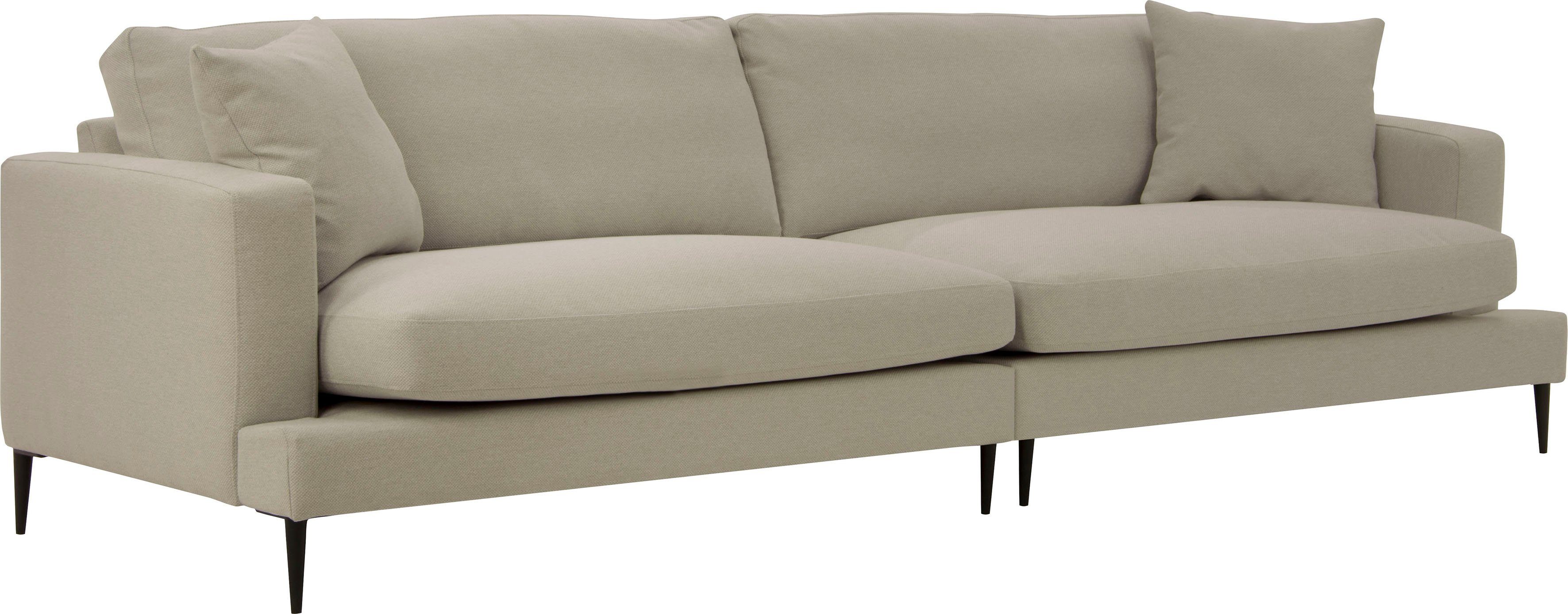 Leonique Megabank Cozy elegante designbank, afmetingen B/D/H: 252/97/80 cm