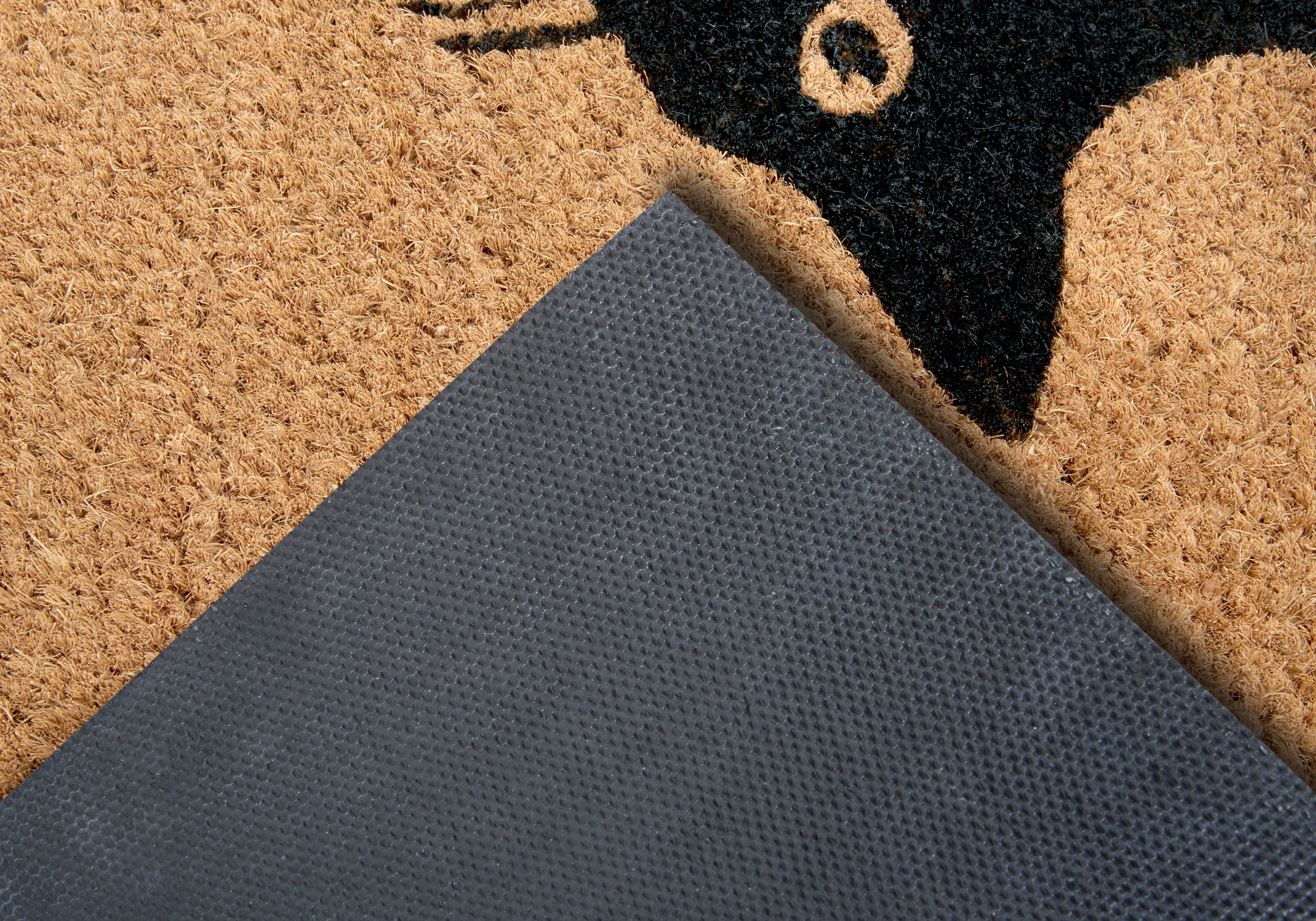 HANSE Home Mat Mix Mats Kokos Cat Fan, deurmat Kokos, vuilopvangmat, outdoor, antislip, binnen, kokosmat, gang