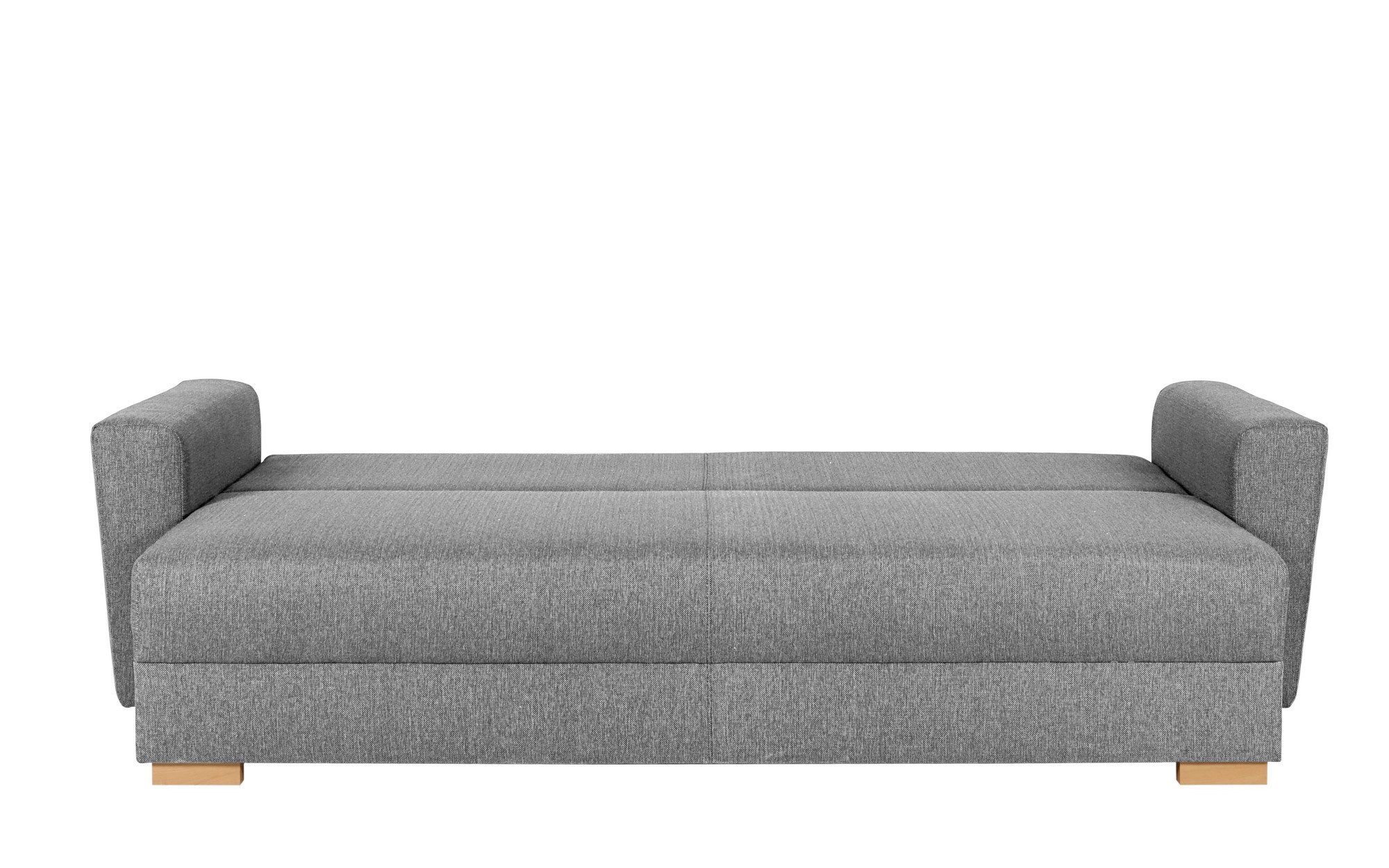 INOSIGN 3-zitsbank MAGHERA slaapbank met bedlade, van hoogwaardige afwerking met golfvering, corduroy en structuur bekleding, b/h/d 230/92,5/79 cm