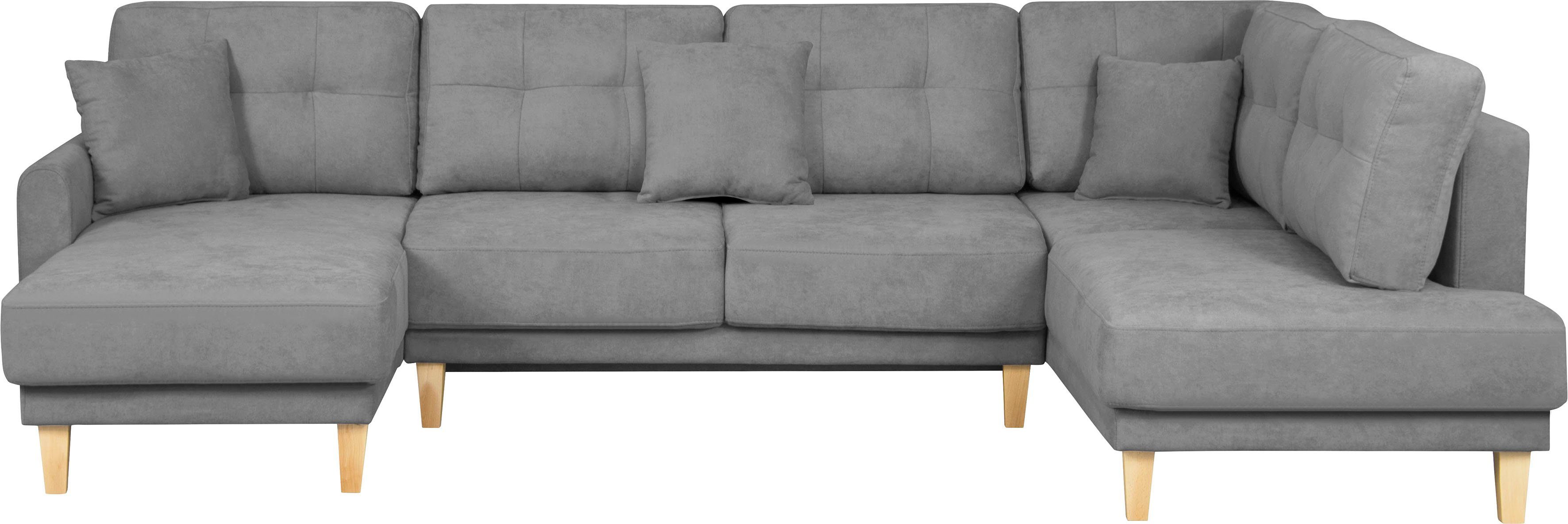 Home affaire Zithoek TRIPLO U-vorm optioneel met slaapfunctie, B/D/H: 310/192/90 cm (3-delig)