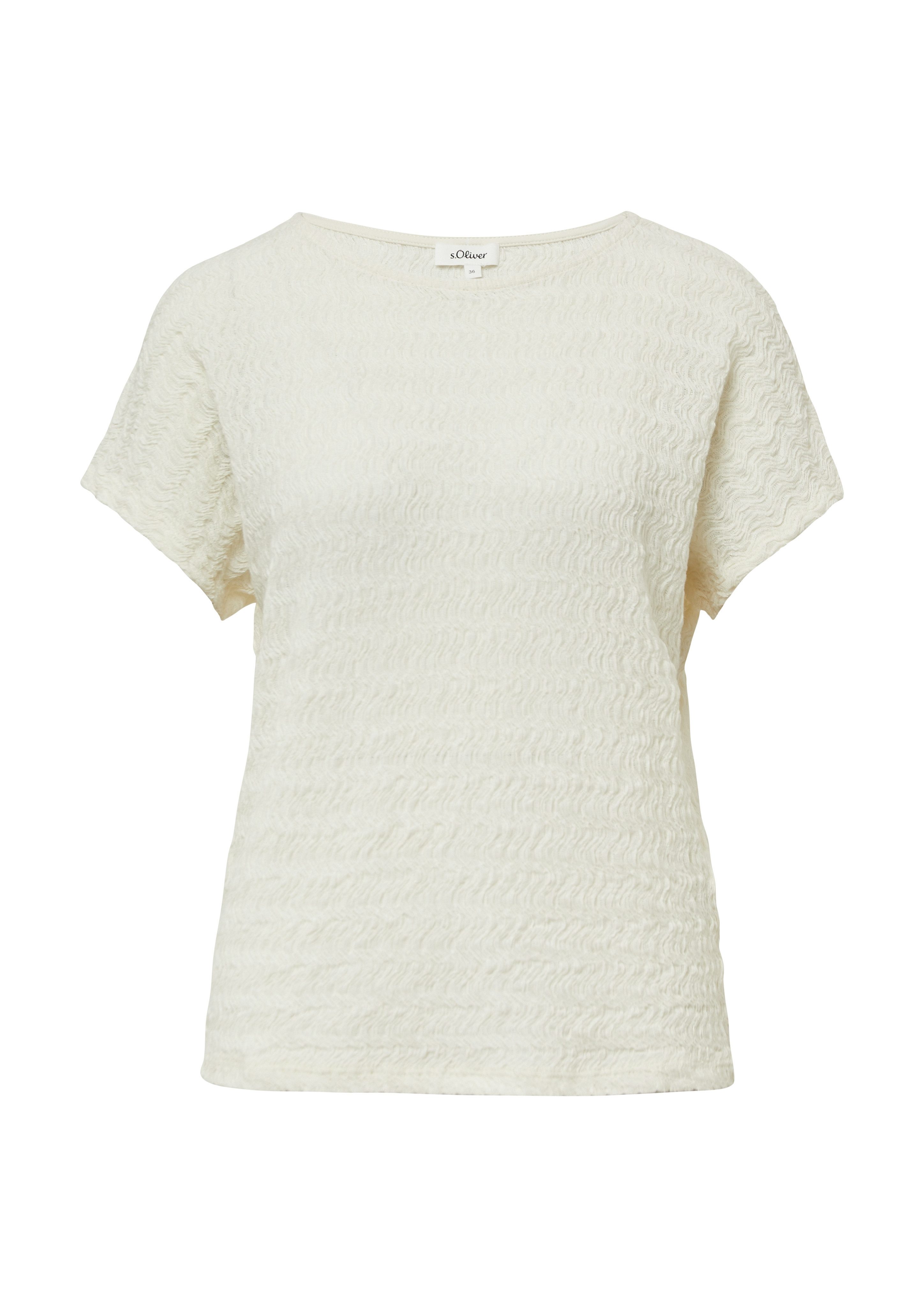 s.Oliver T-shirt in structuuroptica