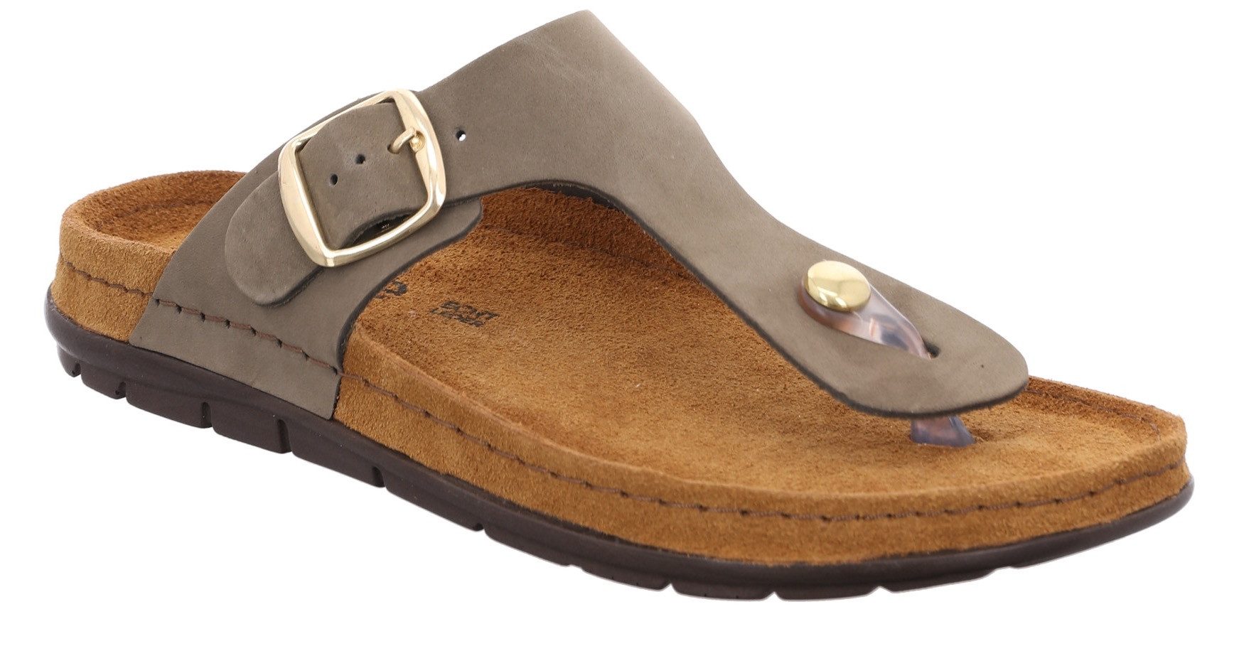 Rohde Teenslippers RODIGO-D Sleehak, zomerschoen, slippers, pantoffels met gespsluiting
