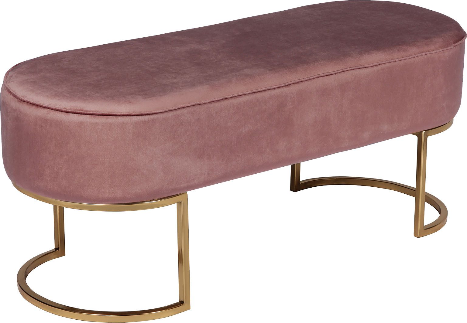 Kayoom Zitbank Pera 225, elegante uitstraling door goudkleurige frame, comfortabele bekleding (1 stuk)