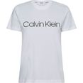 calvin klein curve shirt met ronde hals inclusive core logo t-shirt met markant calvin klein-logo-opschrift op borsthoogte wit
