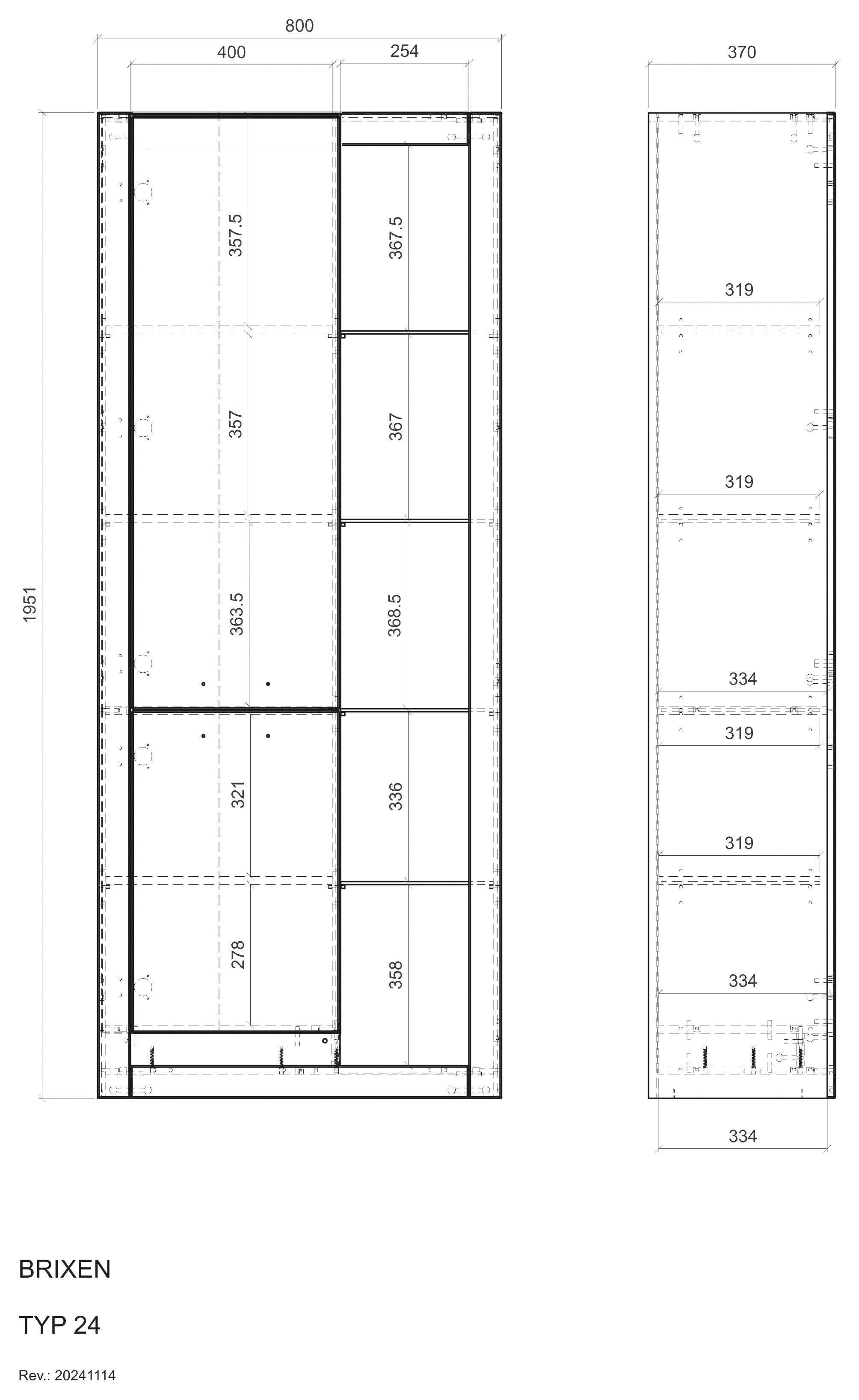 INOSIGN Vitrinekast Brixen, vitrinekast in eik decor, moderne staande vitrinekast Metalen grepen, voldoende opbergruimte, veelzijdig toepasbaar, 80 cm breed
