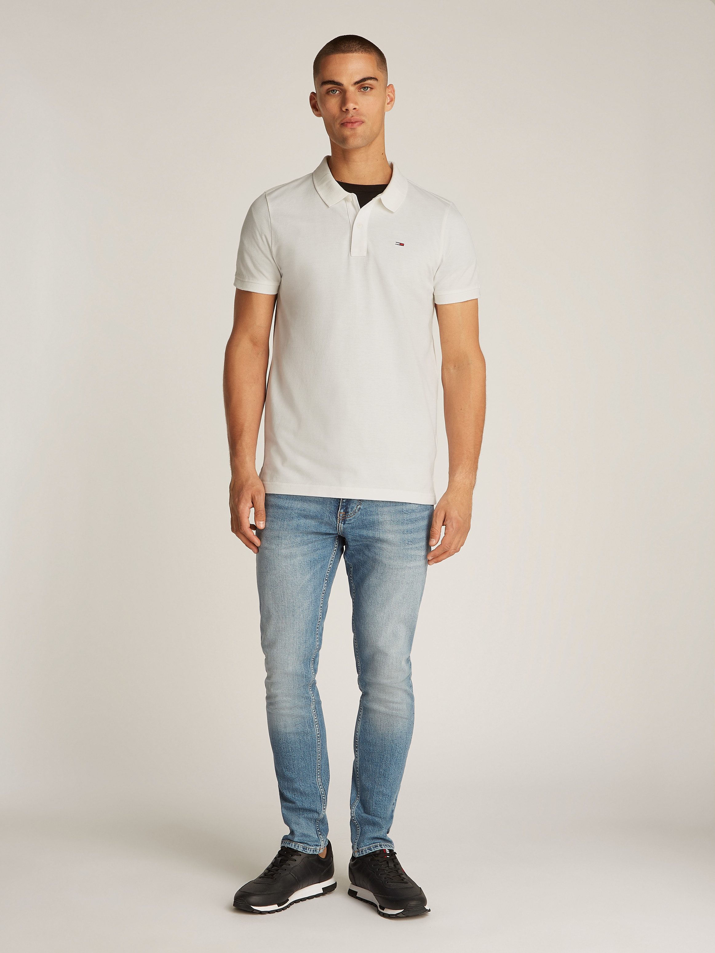 TOMMY JEANS Poloshirt TJM SLIM PLACKET POLO