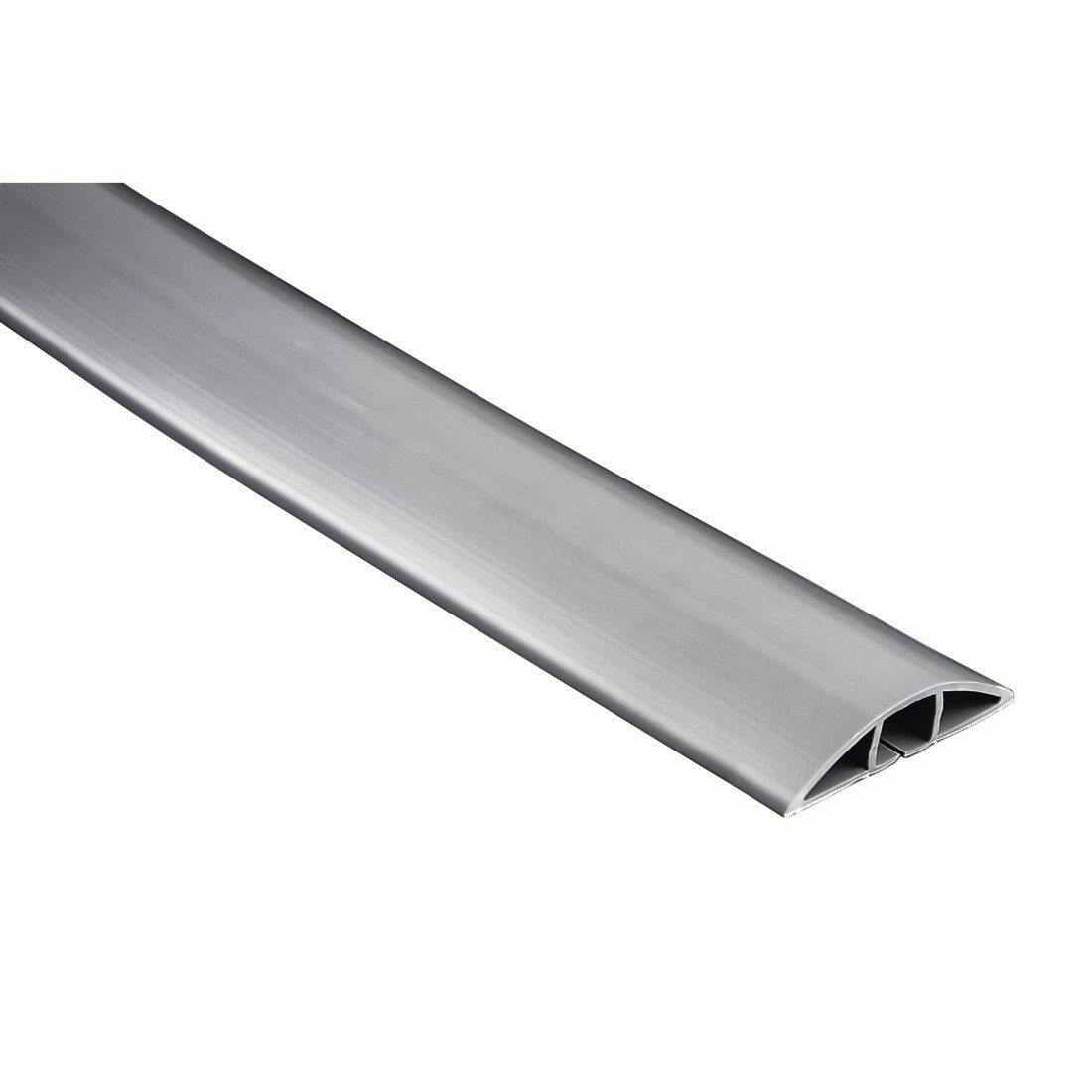 Hama Kabelgoot Flexibele kabelgoot, 180 x 6 x 1 cm, PVC, grijs zelfklevend, halfrond, plasticvrij, universeel inkortbaar
