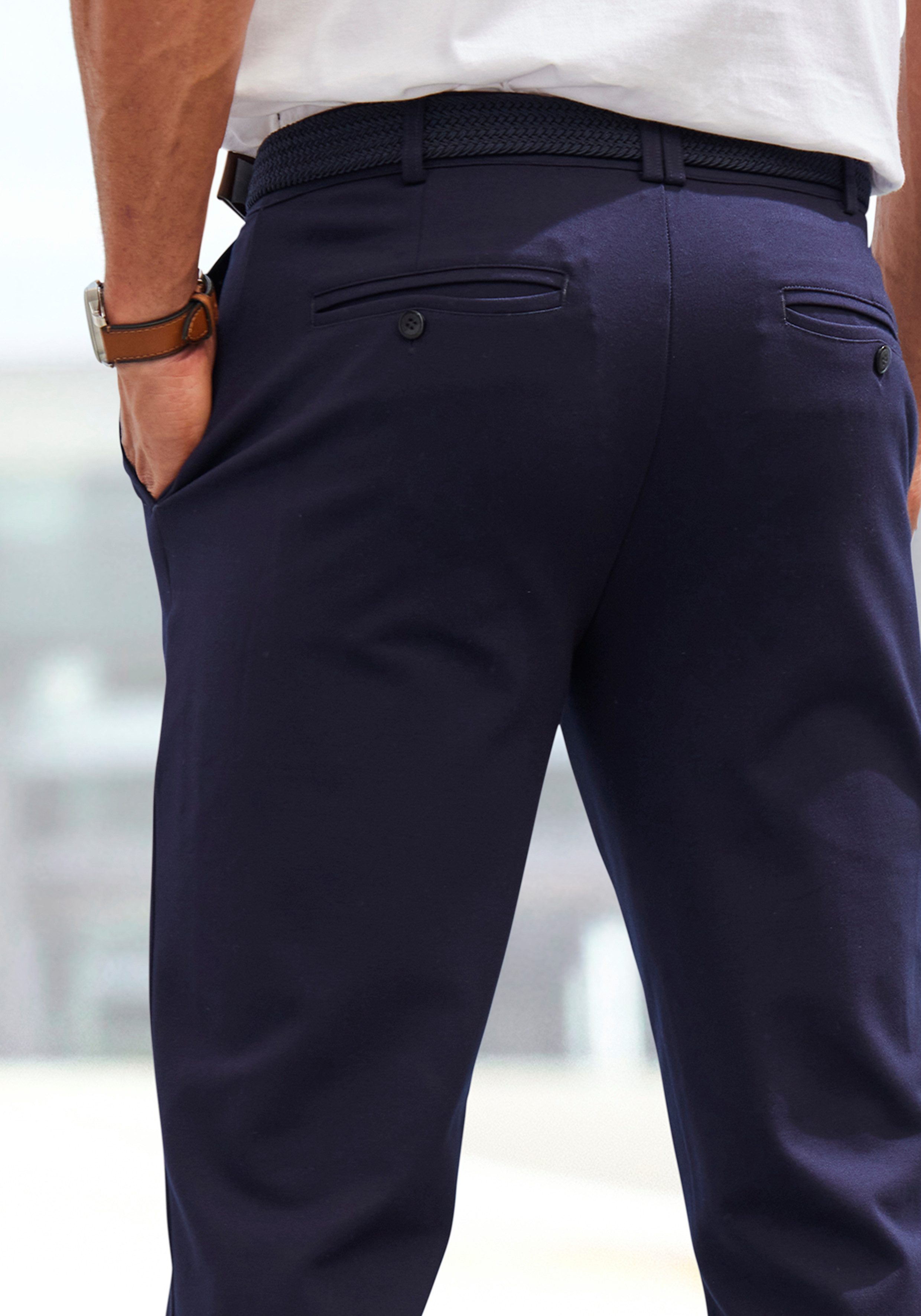 John Devin Stretchbroek Regular fit comfortabele broek van elastisch materiaal