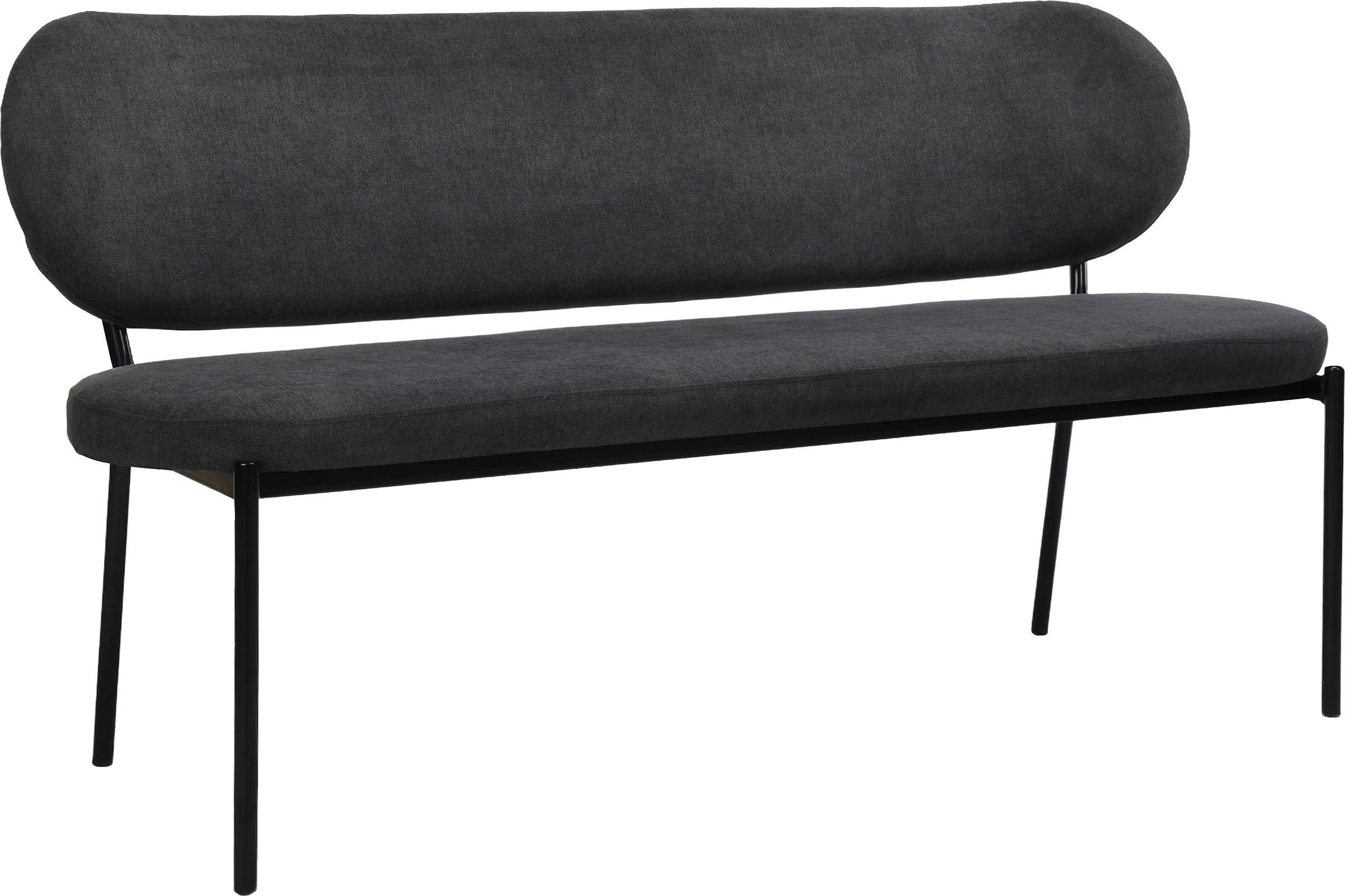 byLIVING Zitbank Jersey met geweven stof bekleding, met rugleuning, breedte 160 cm