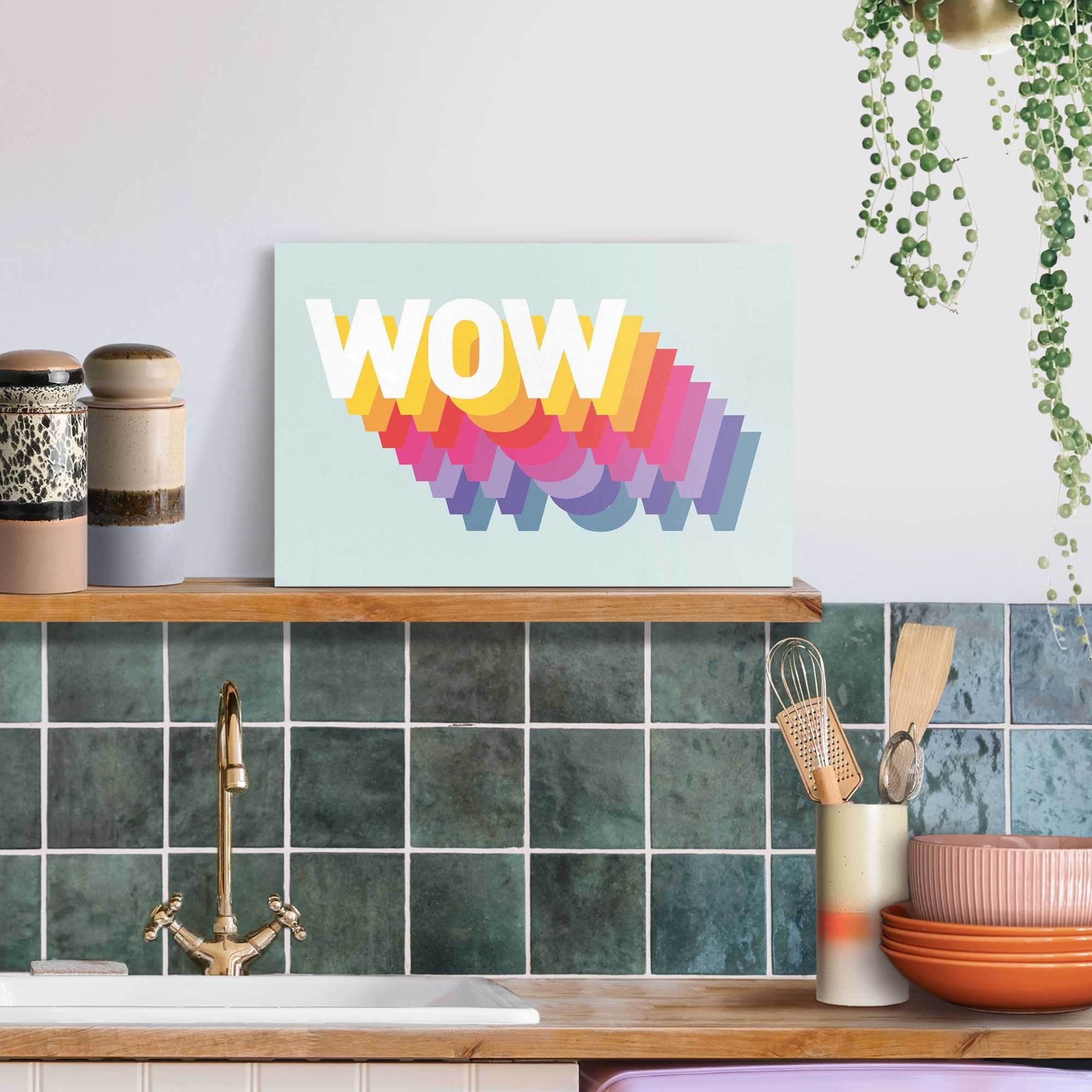 Reinders! Artprint op linnen WOW