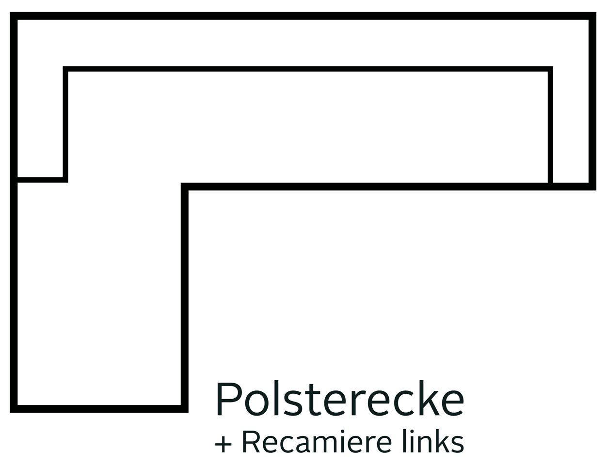 Home affaire Hoekbank TRIPLO optionele slaapbank met bedlade, afmetingen B/D/H: 234/164/89 cm