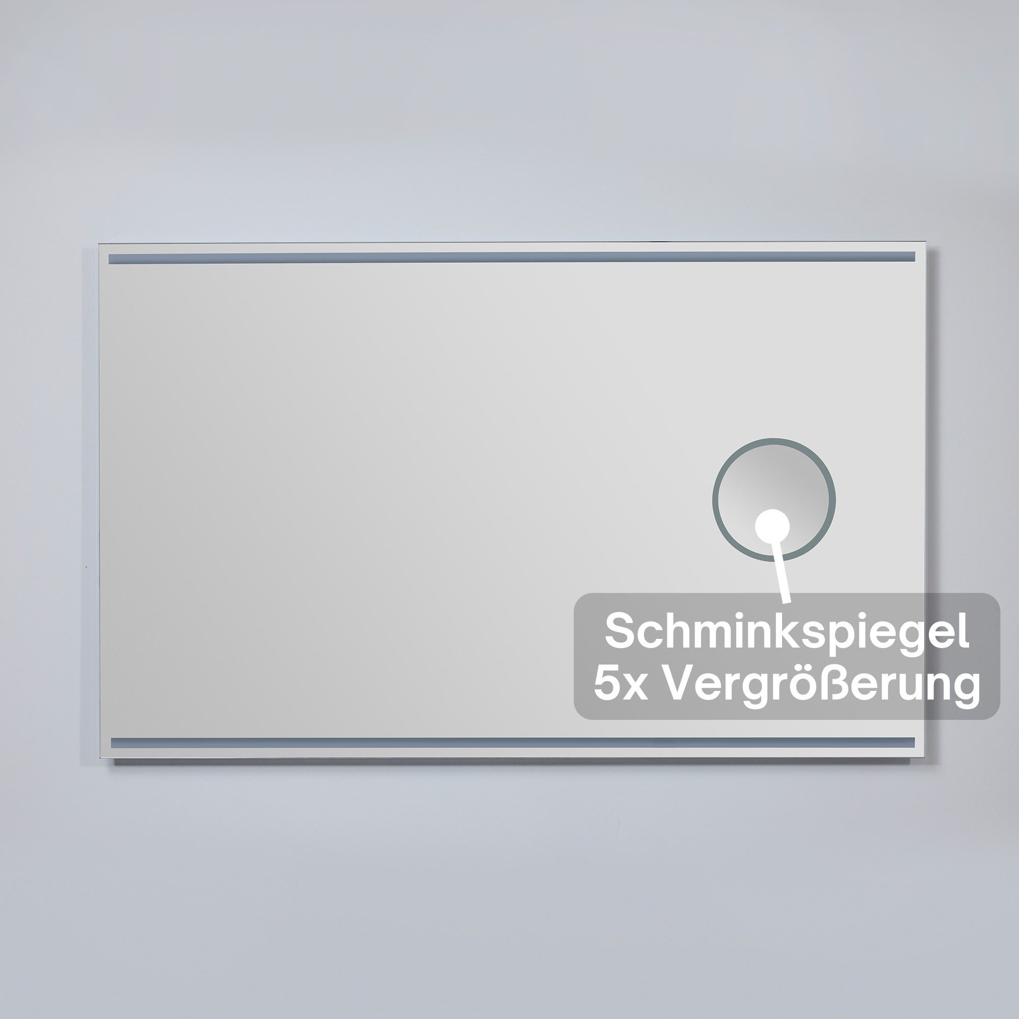 Loevschall Badspiegel Focus, spiegel met verlichting, geïntegreerde make-up spiegel