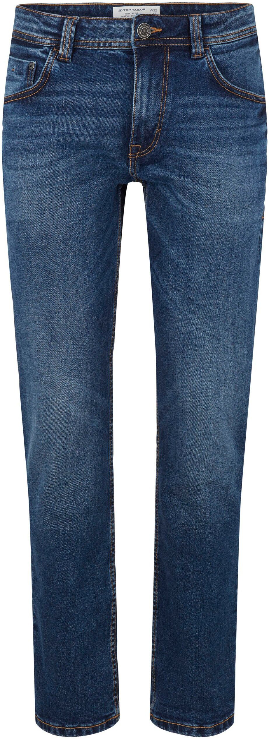 Tom Tailor 5-pocket jeans Marvin met kleine logoprint