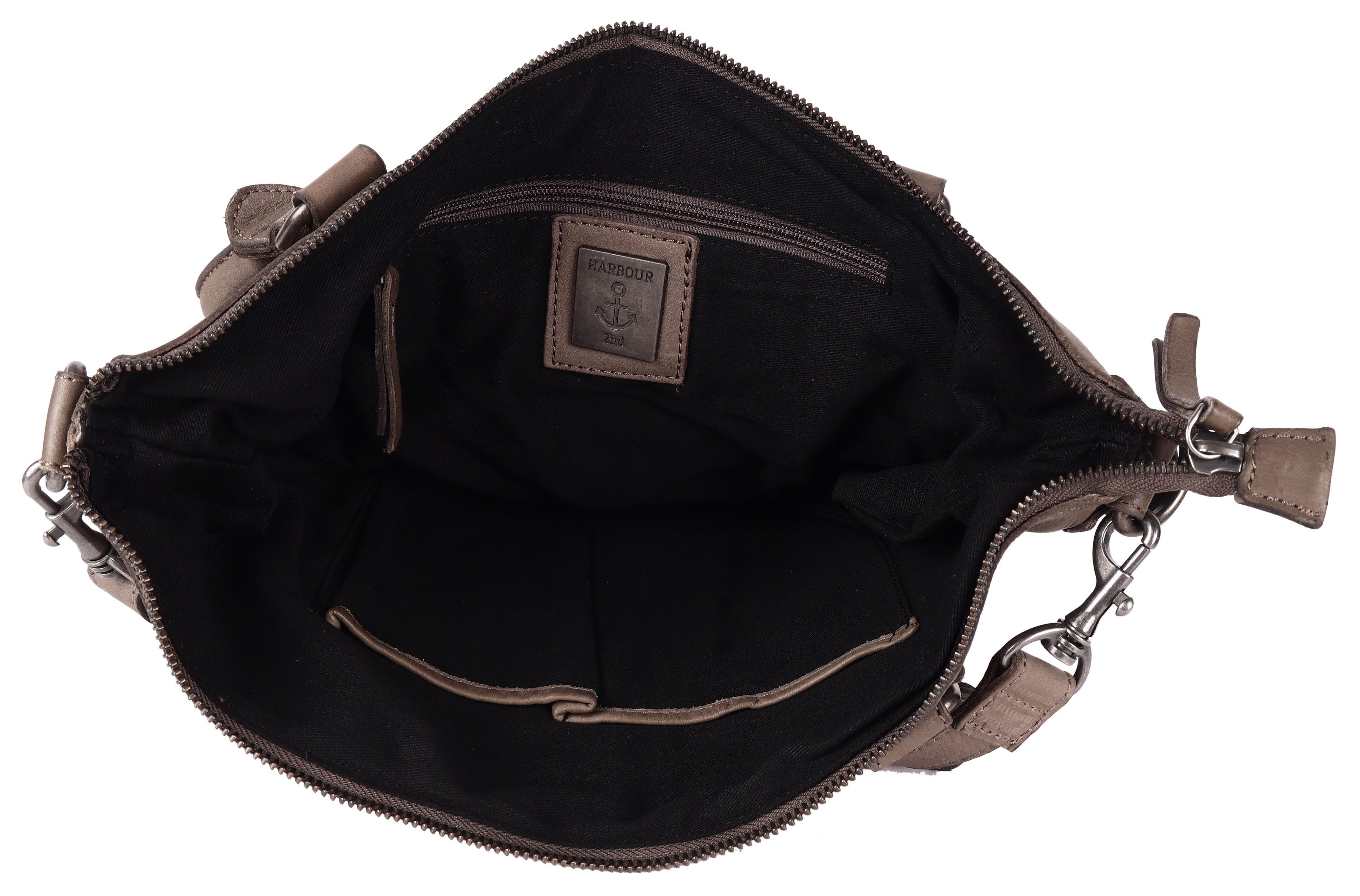 HARBOUR 2nd Shopper Bianca van leer met kenmerkende merk-anker-label en sierhanger