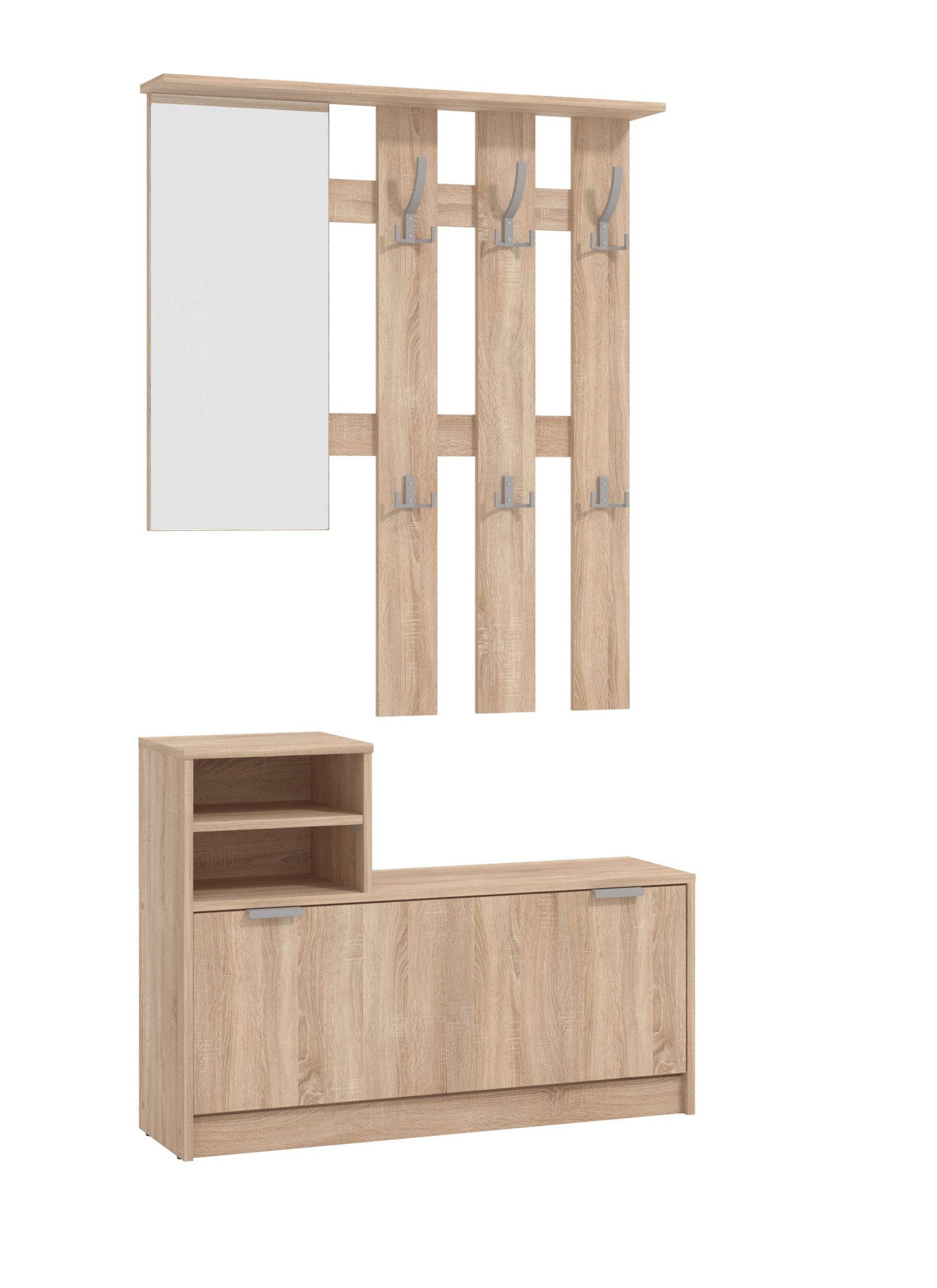 INOSIGN Halmeubelset Ravenna halgarderobe, dielenkast, compacte garderobe, breedte 100 cm (complete set, 2-delig)