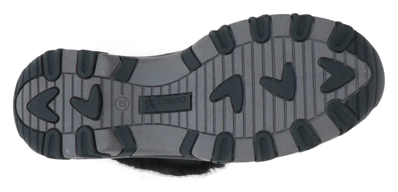 Caprice Winterlaarzen sleehak, veterschoenen, outdoorschoen in comfortabele breedte