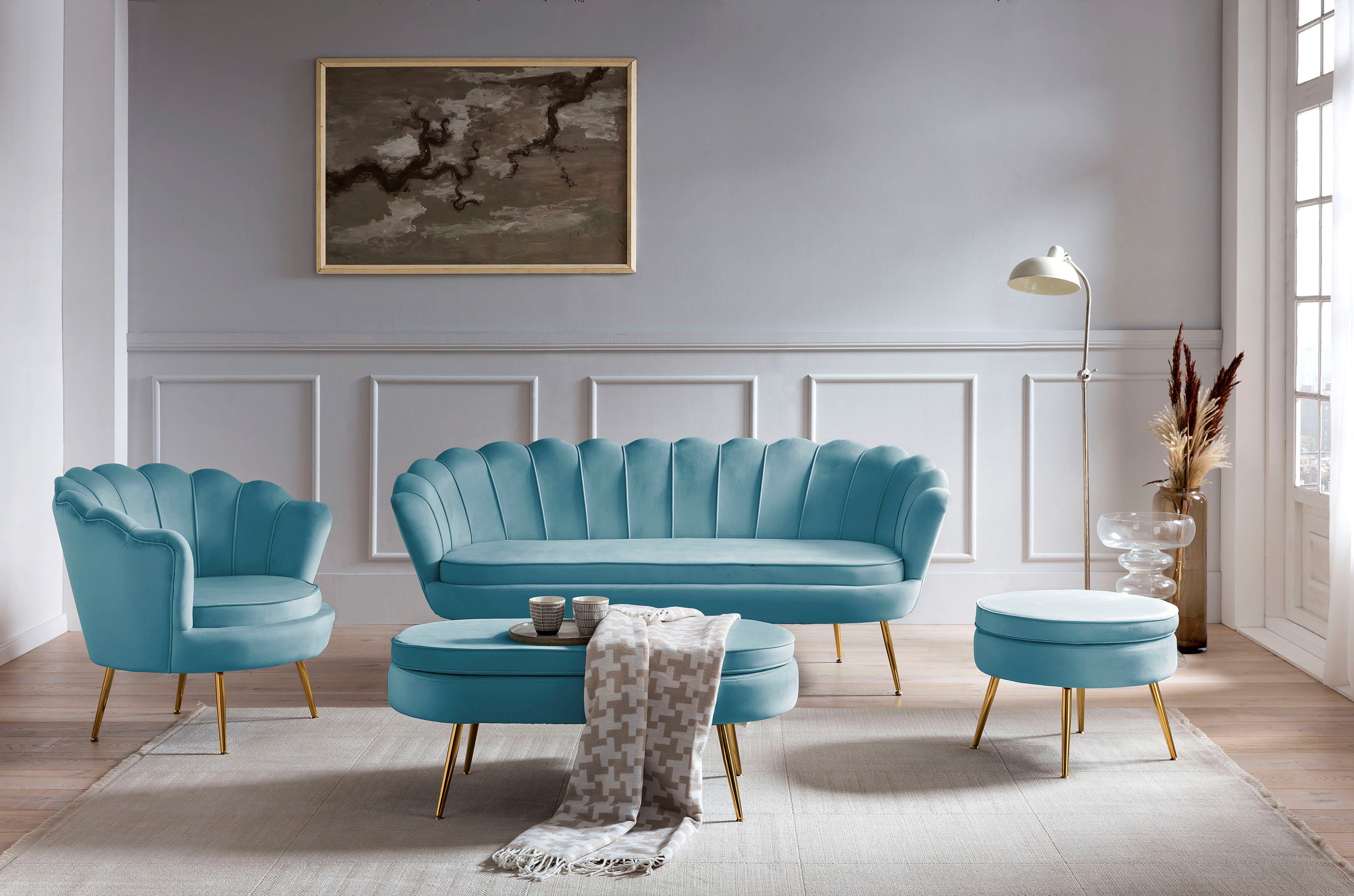 SalesFever Loungestoel Clam opvallend schelpdesign