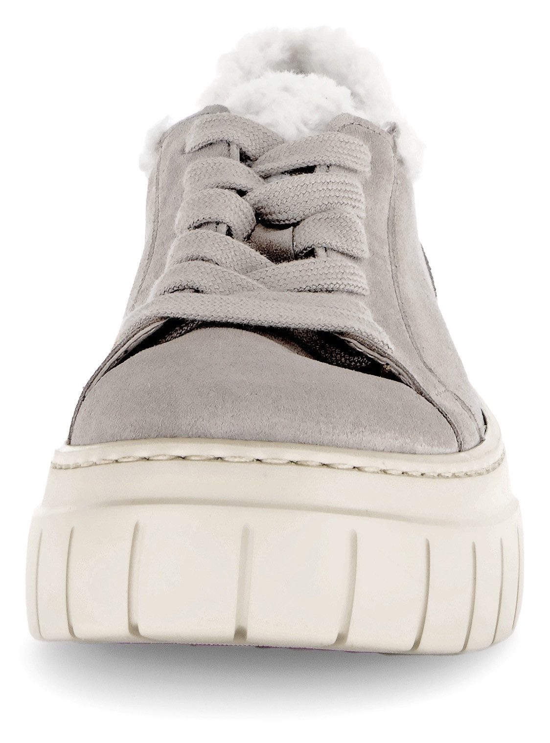Gabor Plateausneakers plateau, vrijetijdsschoen, lage schoen, veterschoen met best fitting