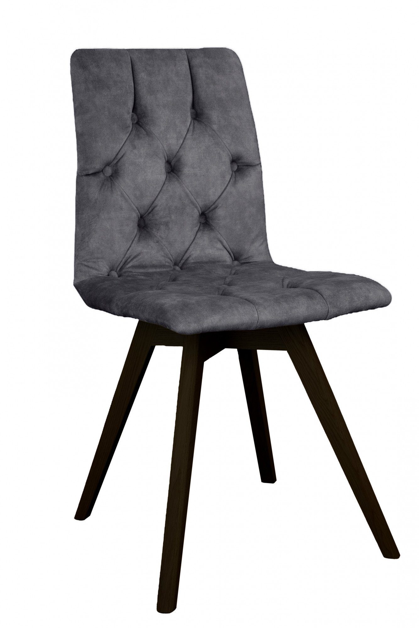 andas Eetkamerstoel Rania met massief houten poten (set, 2 stuks)