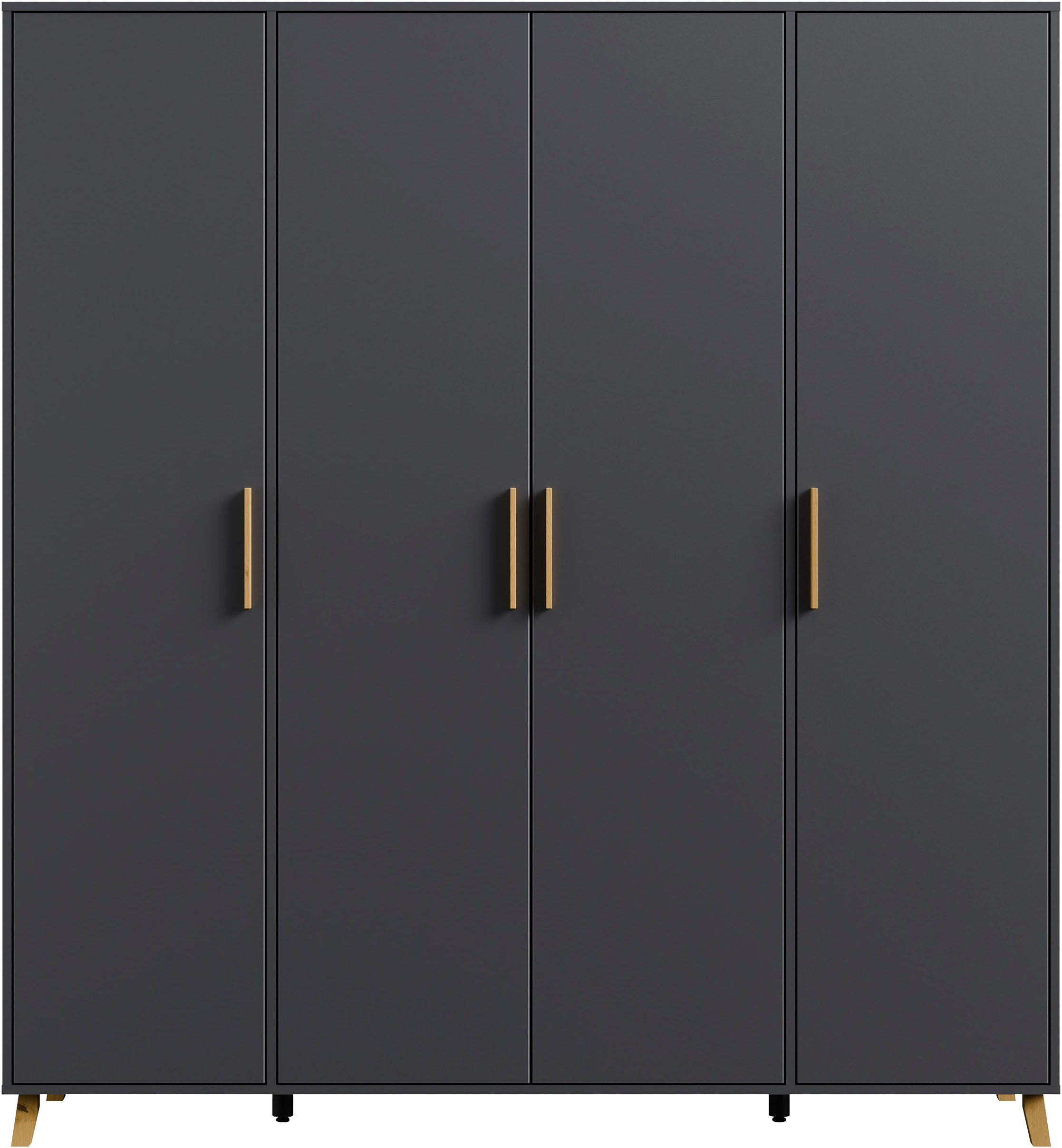 rauch Draaideurkast Kledingkast kast garderobe waskast SHINJO Grepen en voeten van massief hout, veel opbergruimte MADE IN GERMANY