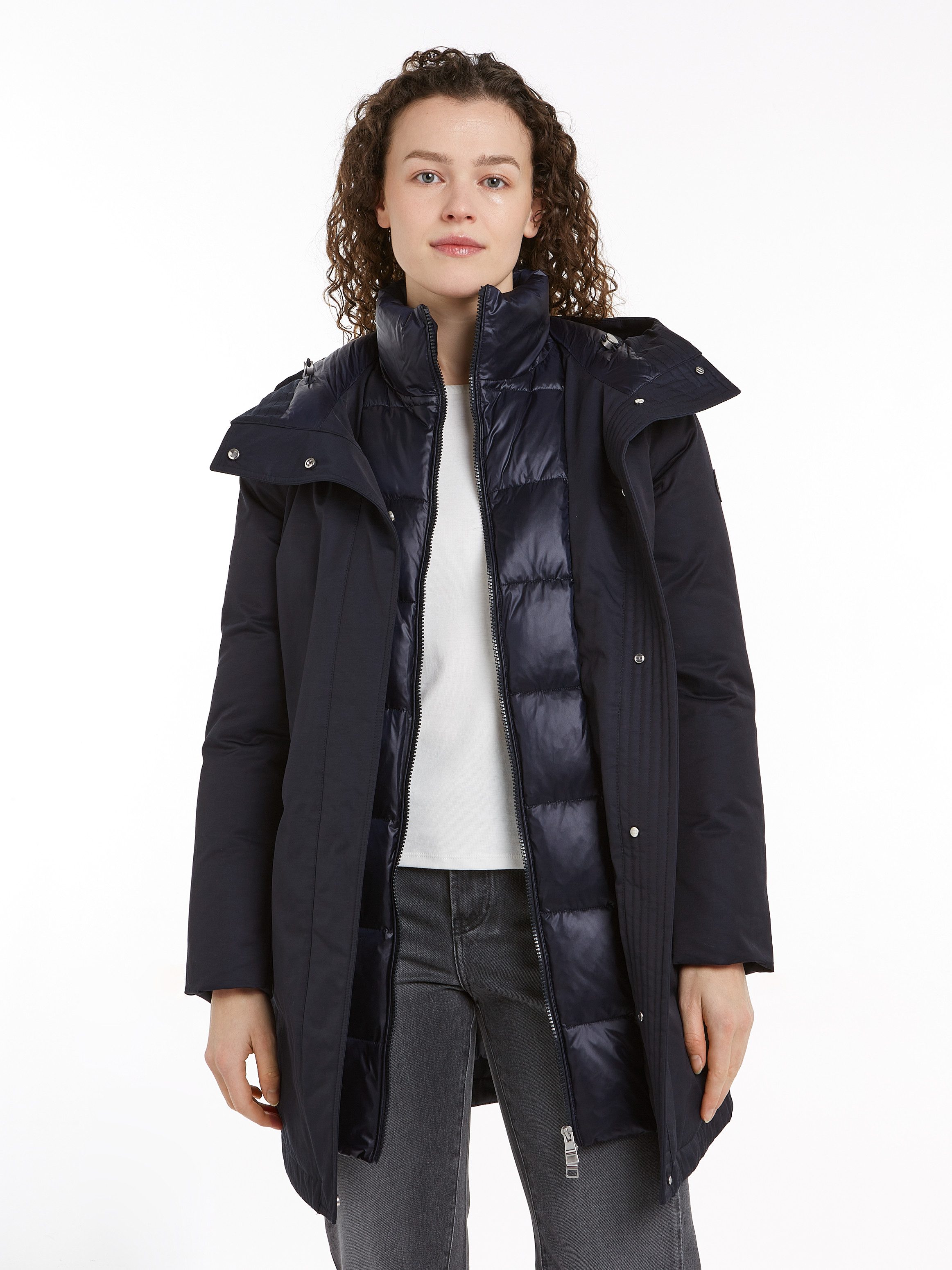 Tommy Hilfiger Parka met gestempeld logo