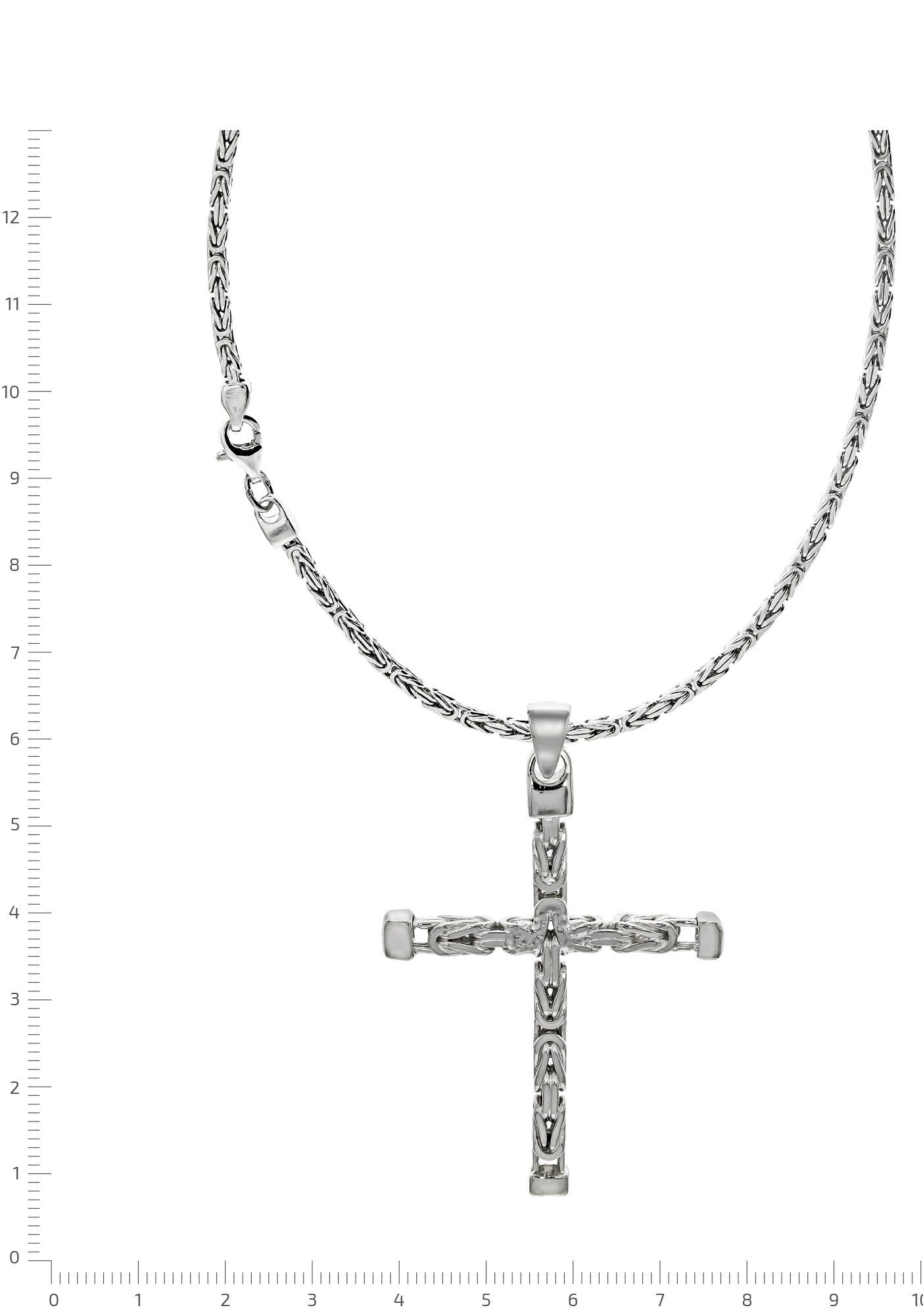 Firetti Ketting met hanger Sieraad cadeau zilver 925 halssieraad halsketting 4-kant koningketting