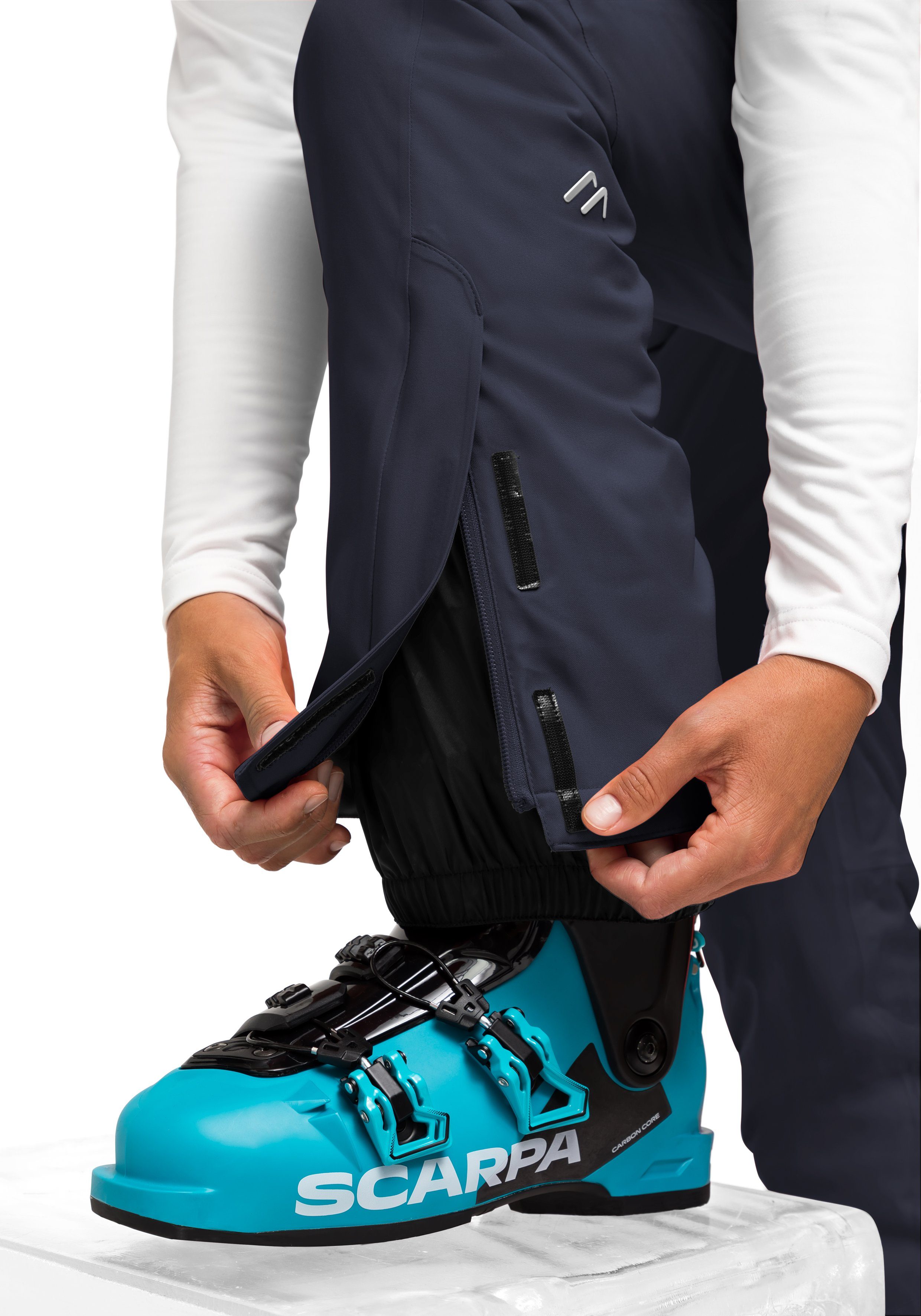 Maier Sports Skibroek Allissia slim Dames sneeuwbroek, wind- en waterdicht, 2 ritszakken, slim fit
