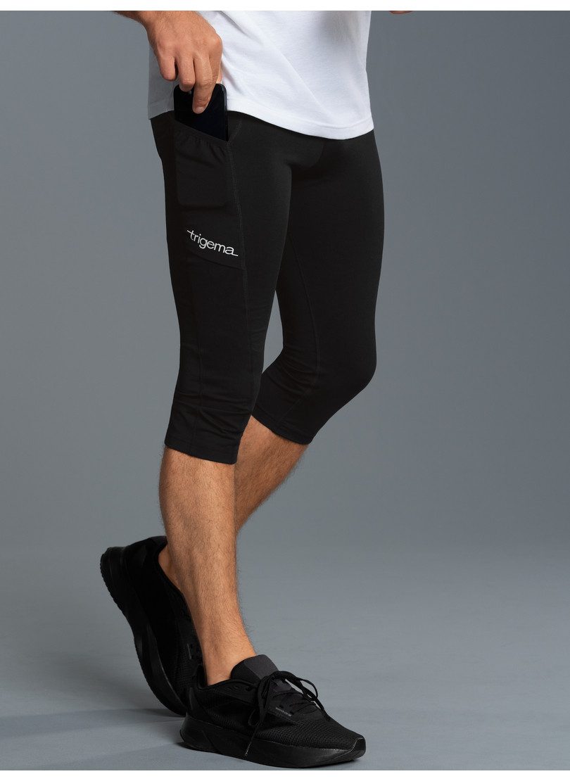 Trigema Jerseybroek korte sportleggings met zijzak (1-delig)