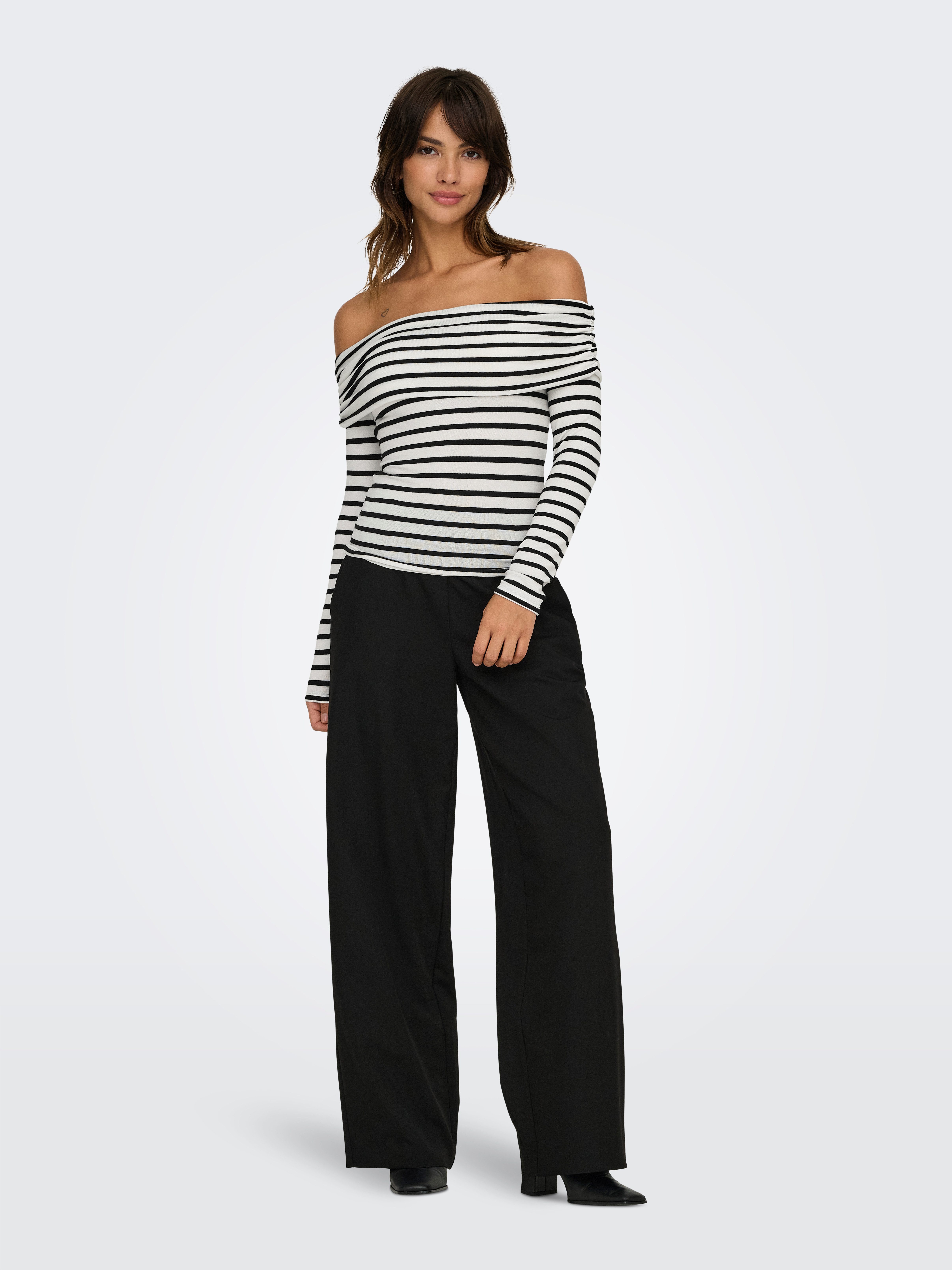 Only Shirt met lange mouwen ONLGLAMOUR L/S OFF SHOULDER TOP CC JRS