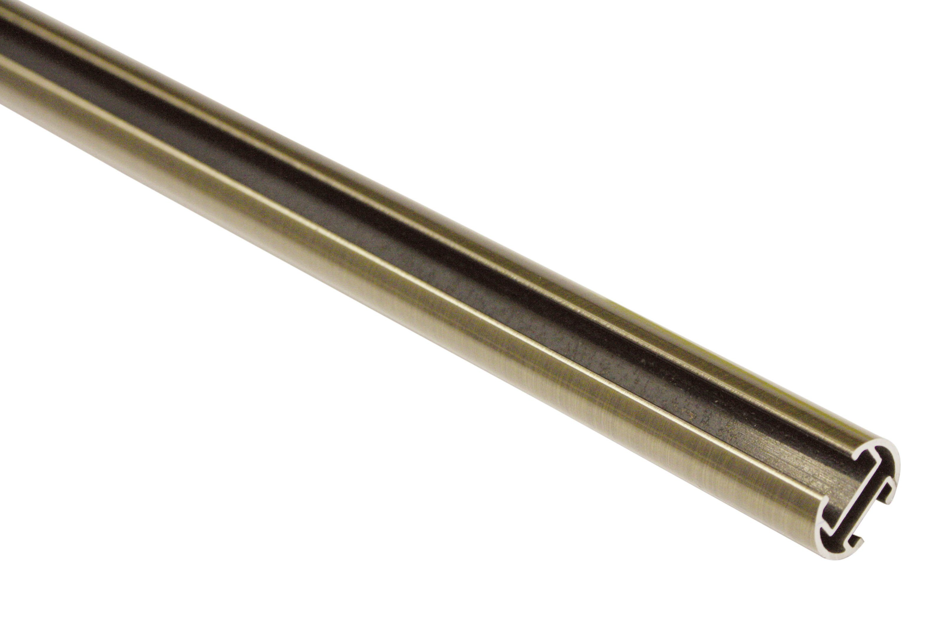 GARDINIA Gordijnroede Memphis met rail binnenin II Serie losse collectie Memphis ø 16 mm (1 stuk) gordijnrails maat 200 cm bruin
