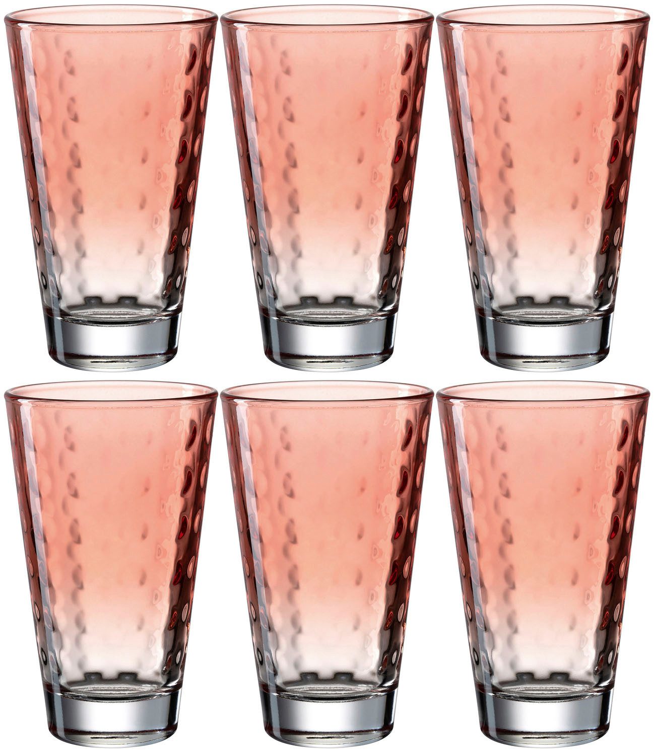 LEONARDO Longdrinkglas Optic 300 ml(set, 6-delig)