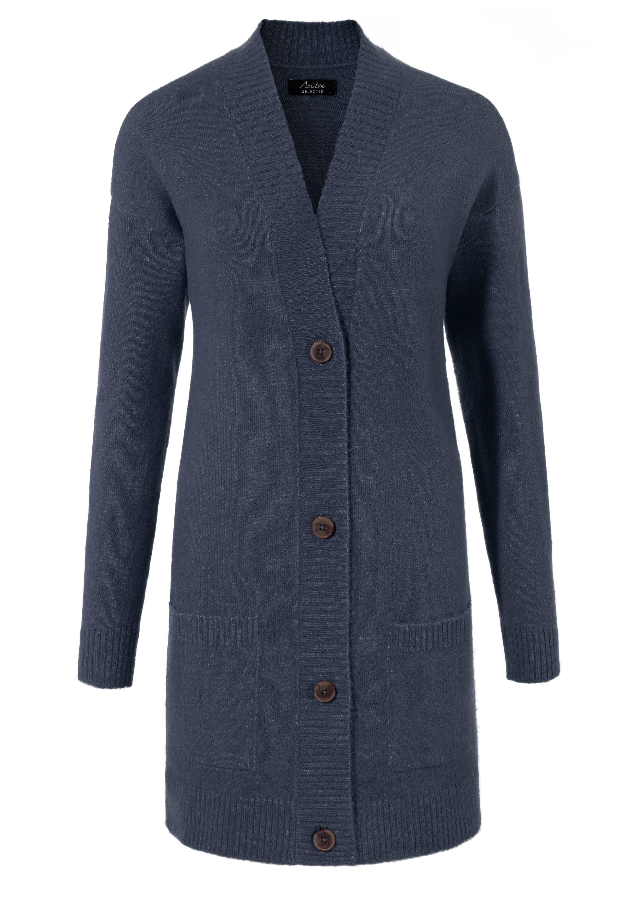 Aniston SELECTED Lang vest met opgestikte zakken