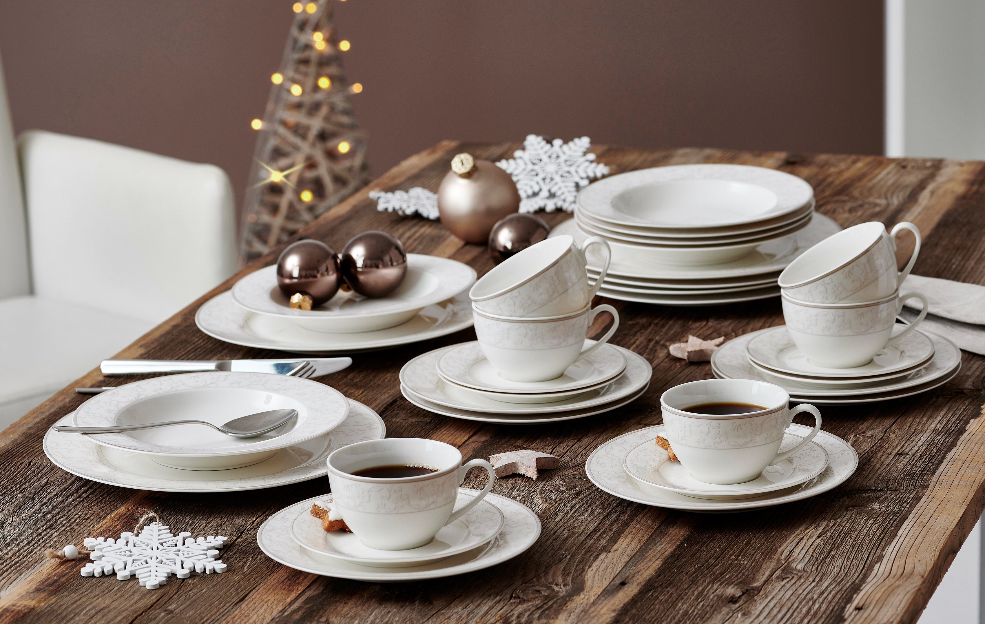 Ritzenhoff & Breker Eetservies Bordenset, Serviesset ISABELLA opvallend design, 12 delen, voor 6 personen (set, 12-delig)