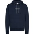 calvin klein hoodie hoody logo coordinates blauw