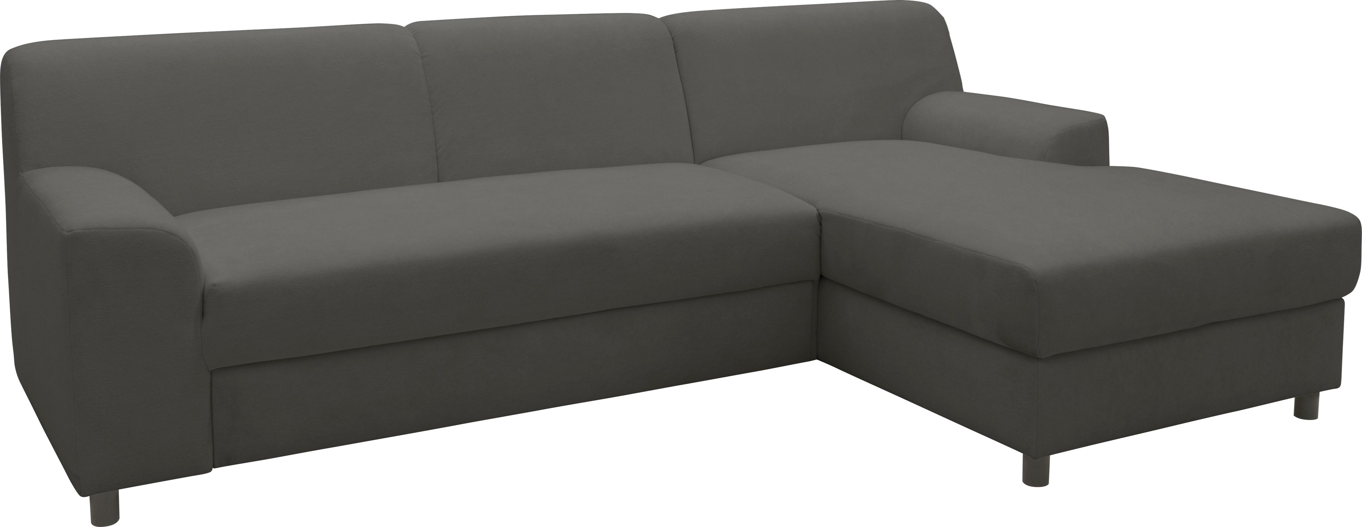 DOMO collection Hoekbank Turah 2, L-Vorm, Corduroy of Luxe-Microvezel, comfortabele binnenvering