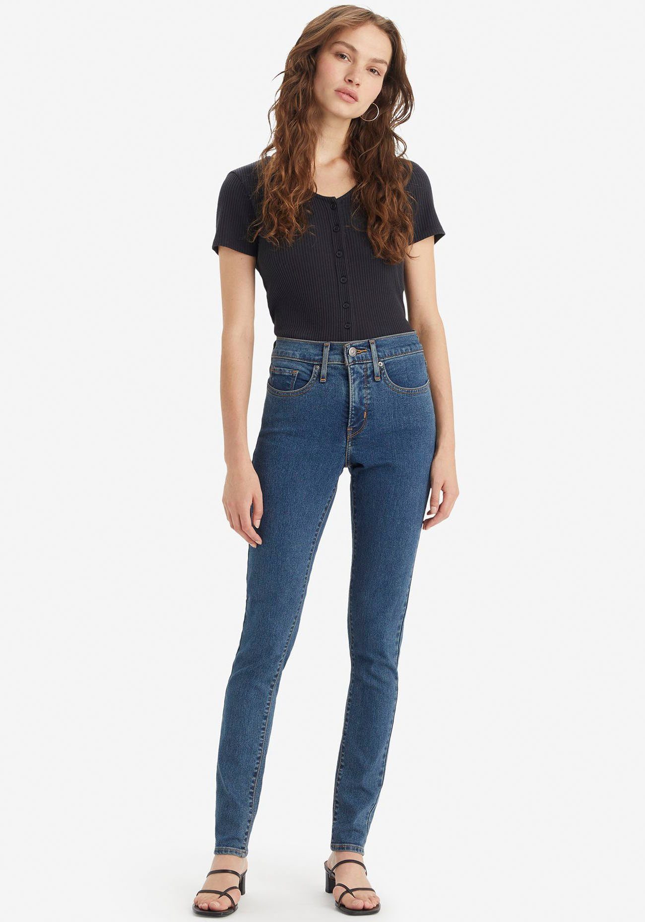 Levi's Slim fit jeans 311 Shaping Skinny dames slim fit jeans maat 28 blauw