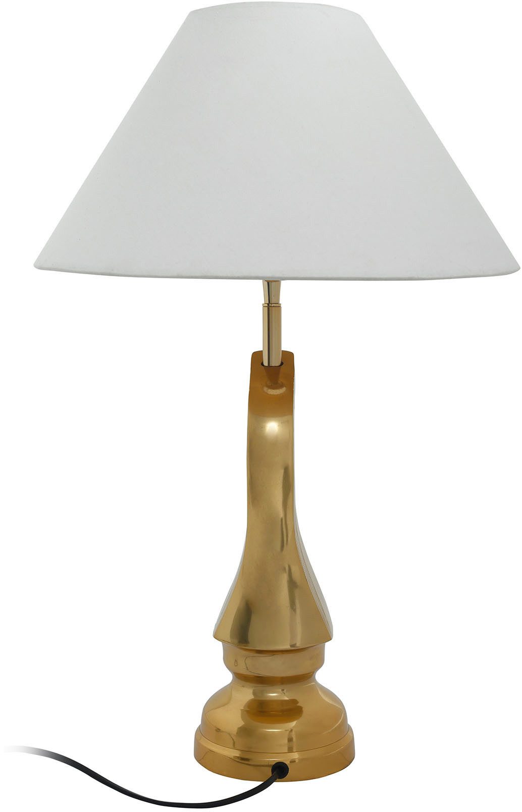 Kayoom Tafellamp Bishop 125 met decoratieve schaakpaardvoet van metaal, met stoffen kap (1 stuk)