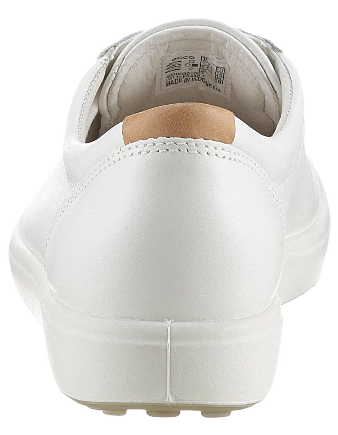 Ecco Sneakers SOFT 7 W met label, vrijetijdsschoen, lage schoen, veterschoen, smalle vorm