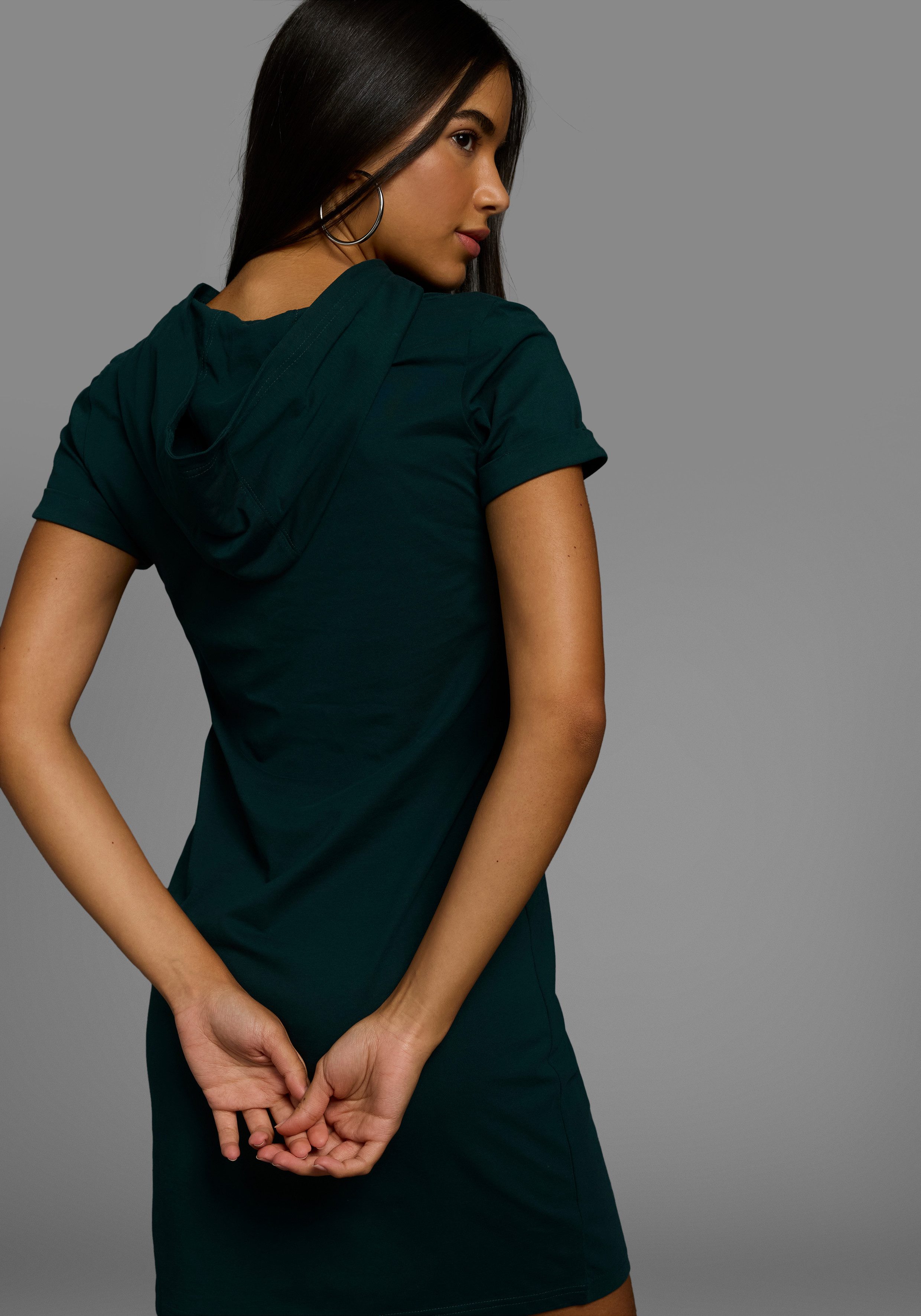 KangaROOS Sweatjurk van zachte jersey met capuchon - nieuwe collectie