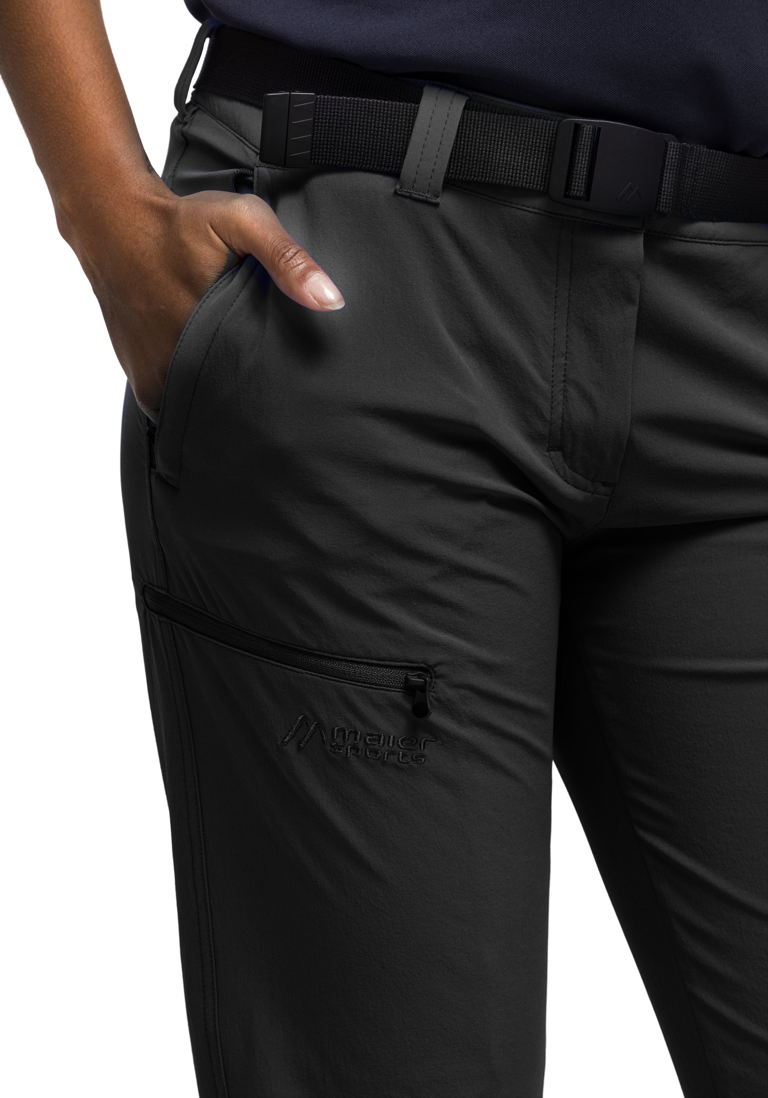 Maier Sports Functionele broek Inara slim Heren wandelbroek, ademende outdoor-broek, 4 zakken, slim fit